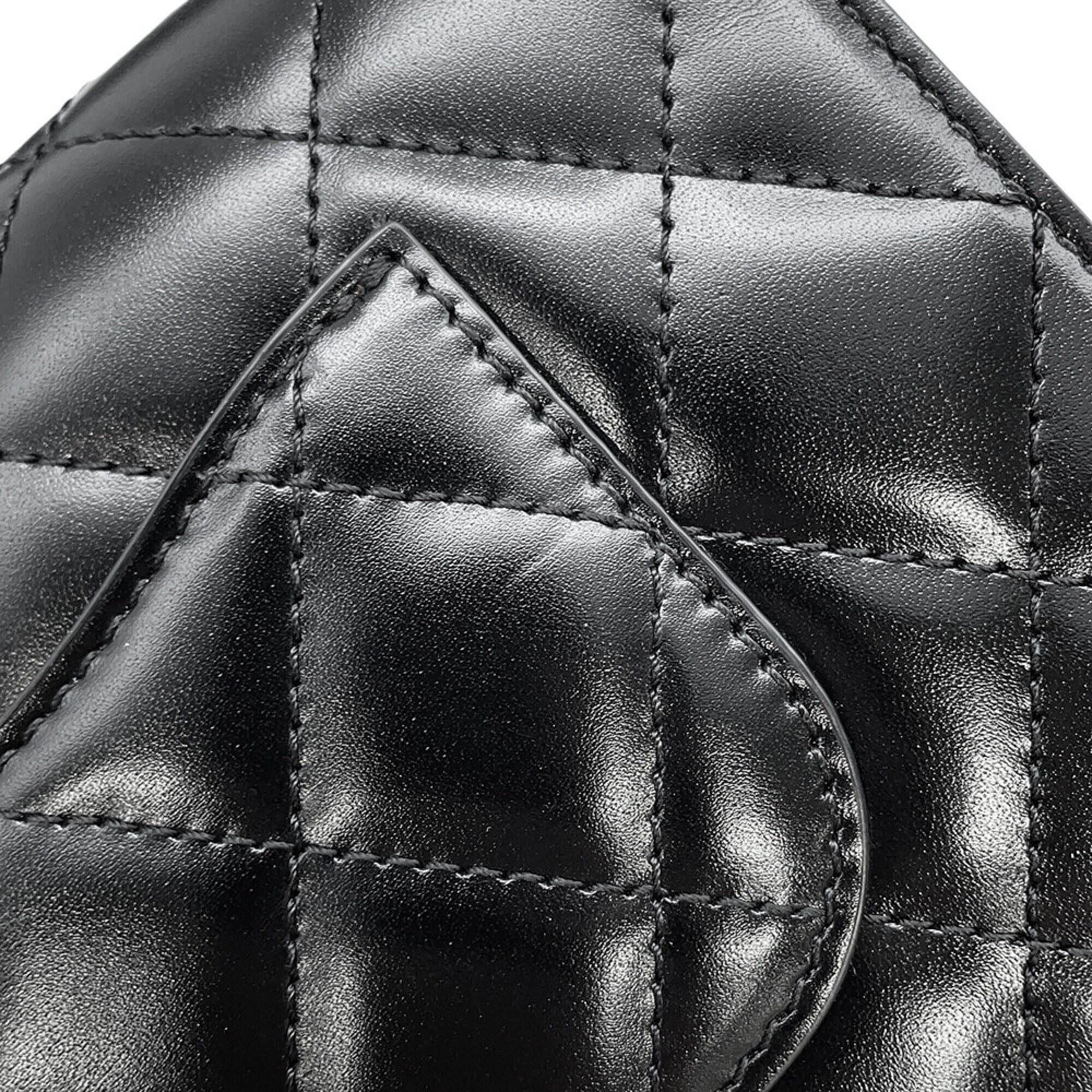 Chanel Black Suede Leather Shoulder Bag (Pre-Owned)