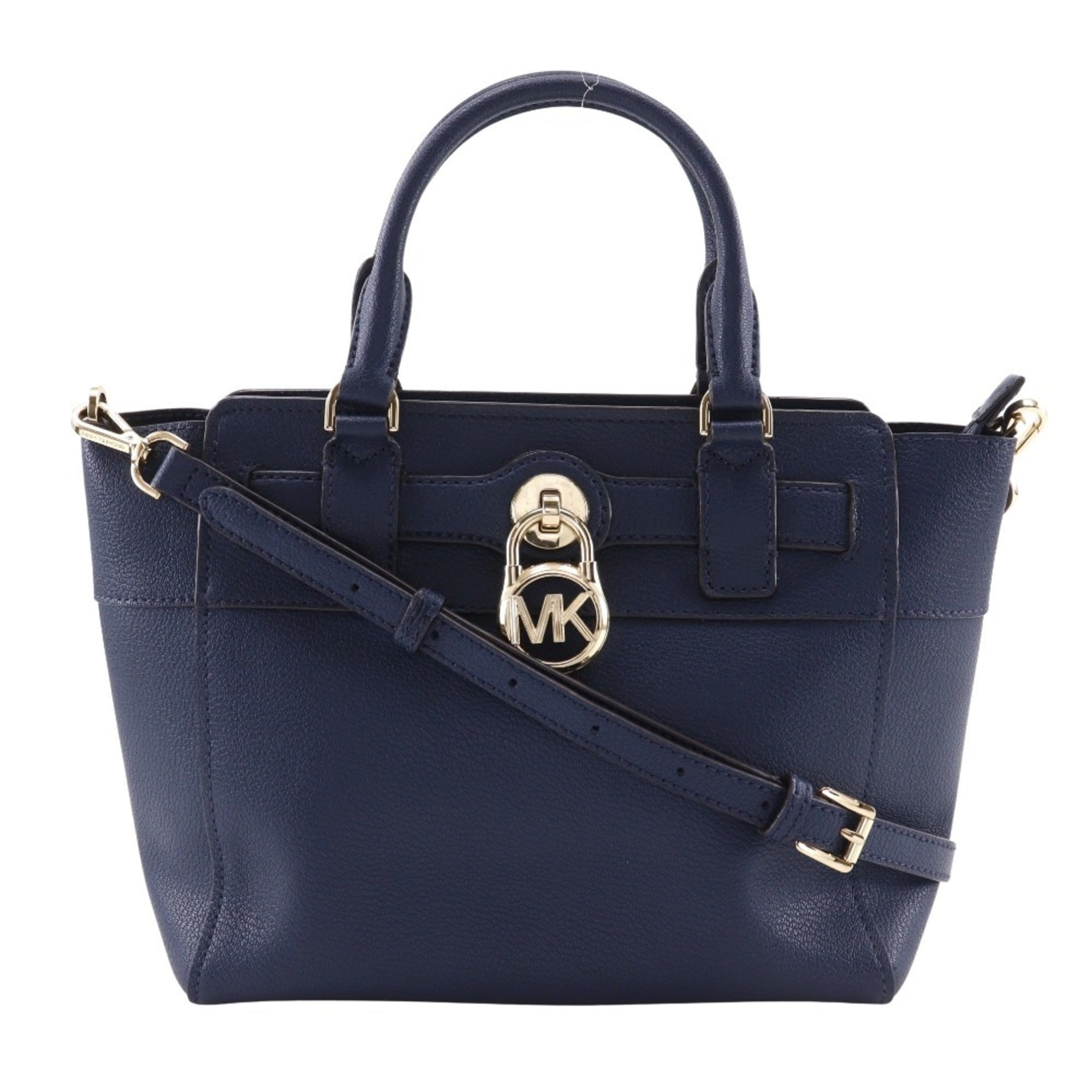 Michael Kors Navy Leather Handbag (Pre-Owned)
