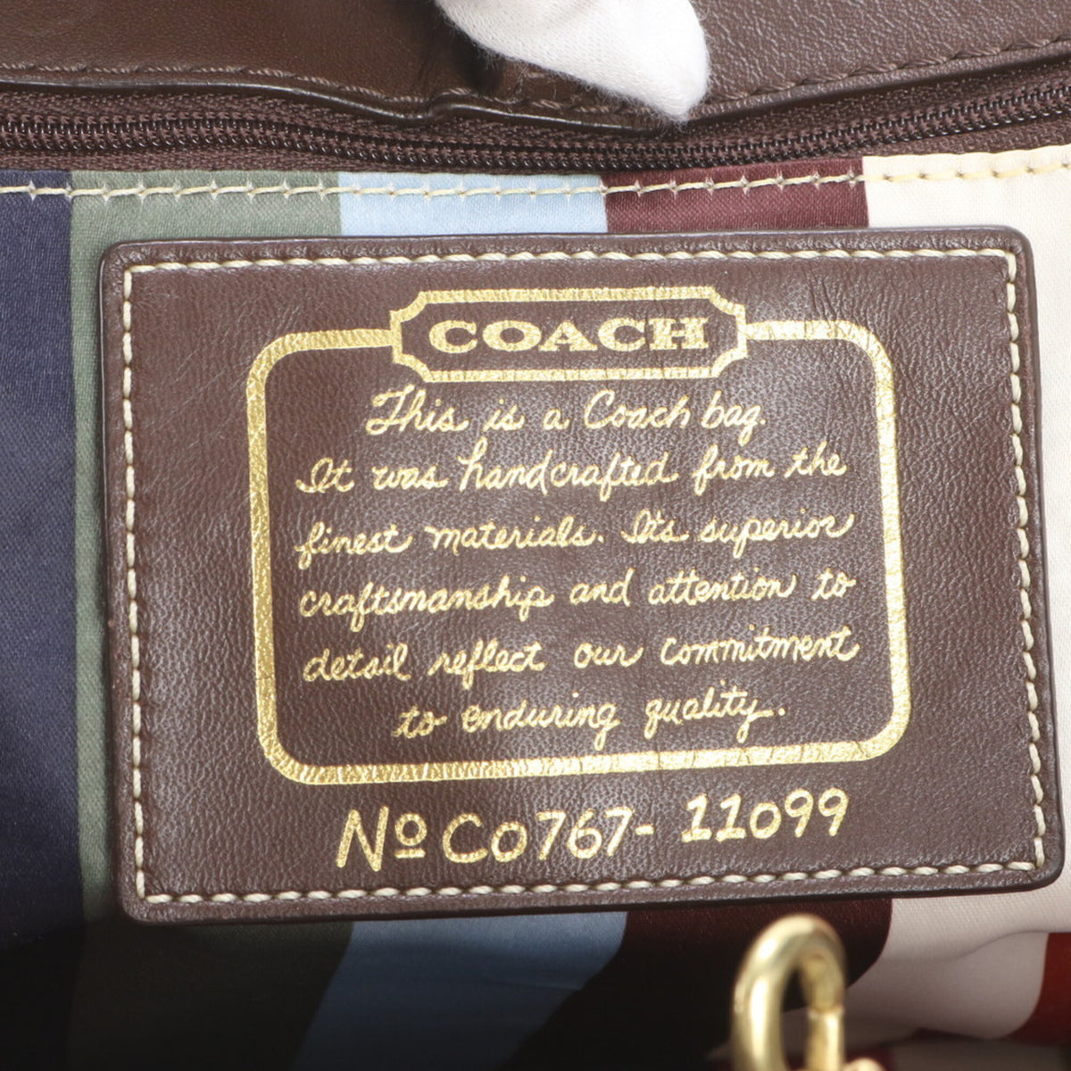 Coach Brown Leather Canvas Handbag Shoulder Bag Tote Bag (Pre-Owned)