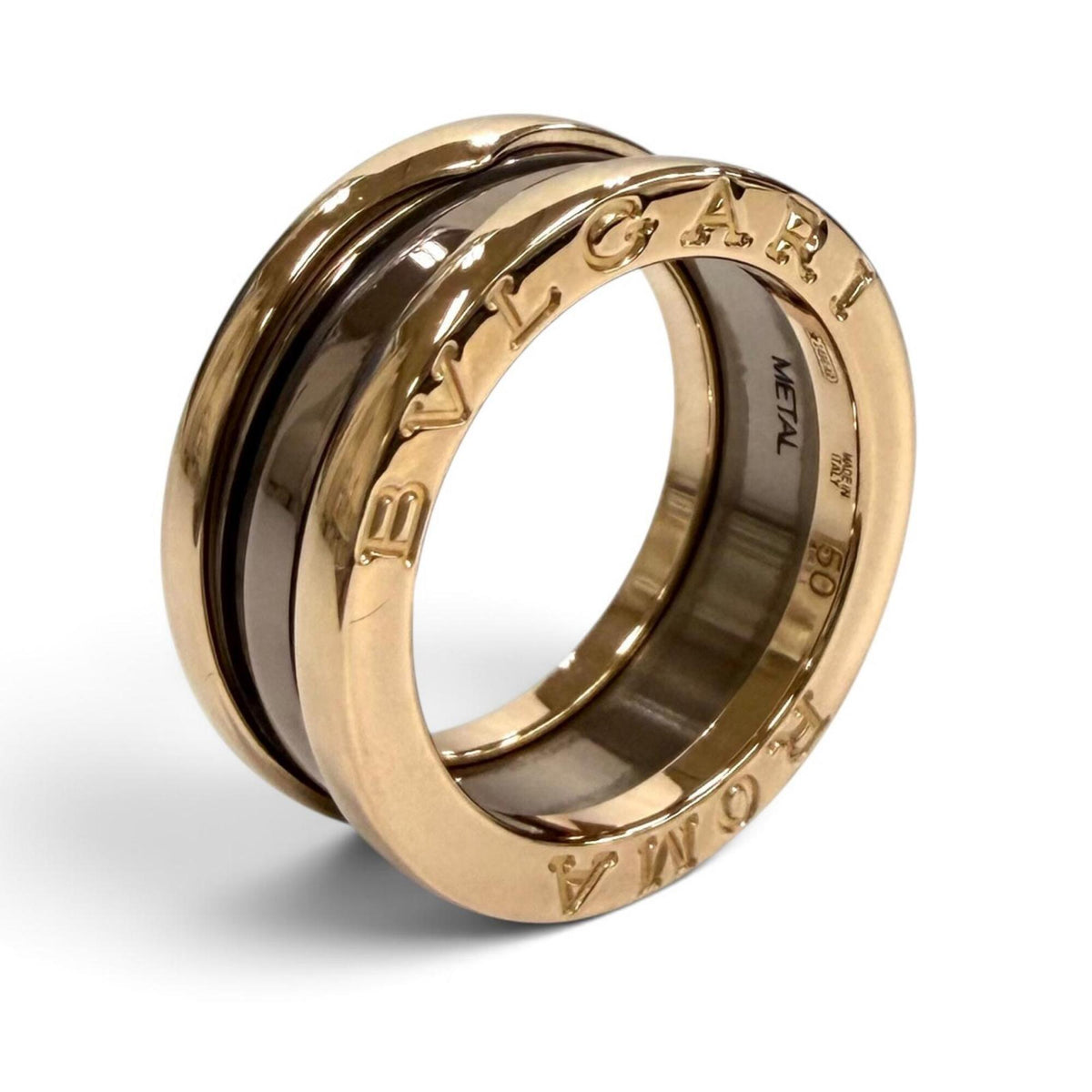 Bvlgari Pink Gold Pink Gold (18K) Metal Band Ring (Pre-Owned)
