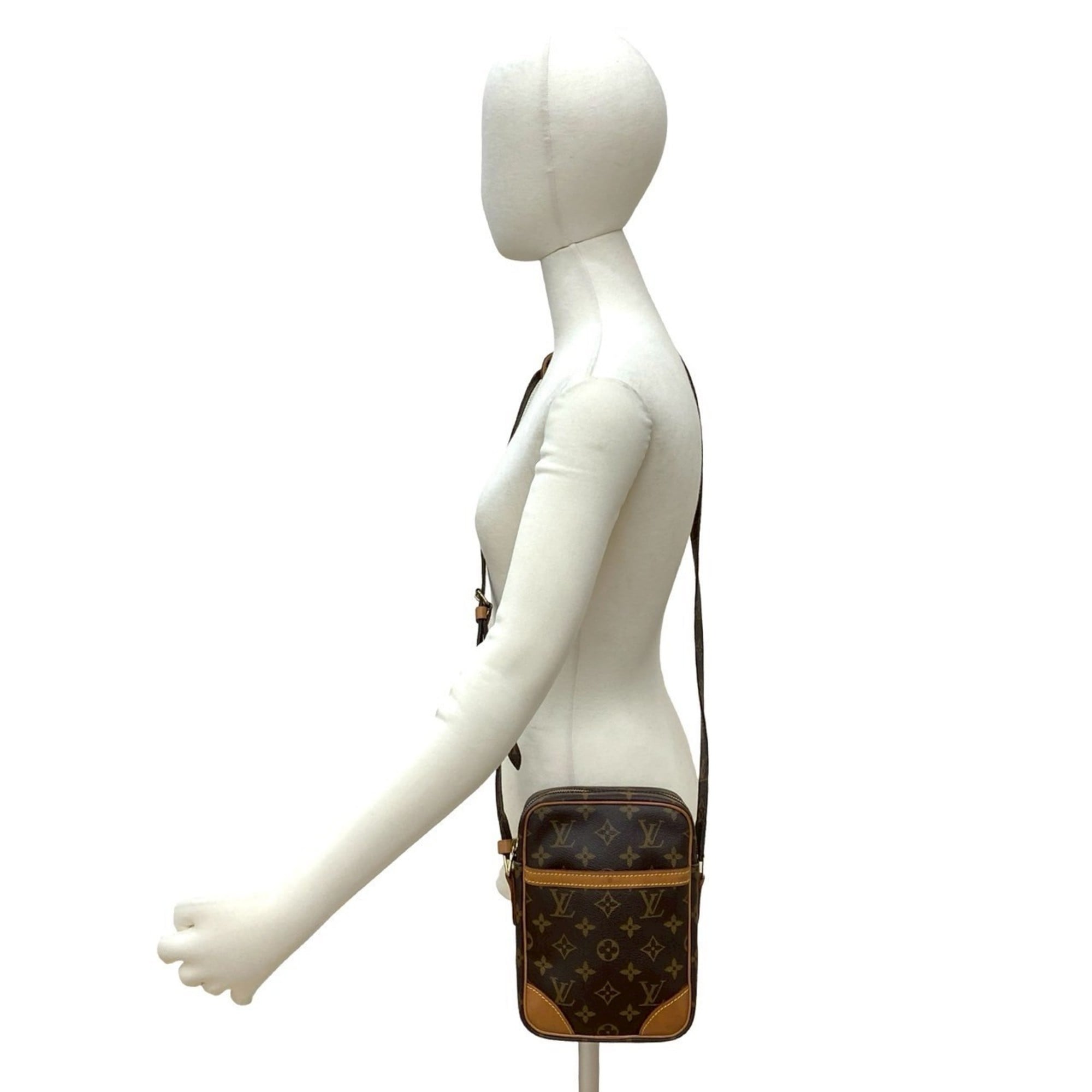 Louis Vuitton Brown Pvc Leather Pochette Shoulder Bag (Pre-Owned)