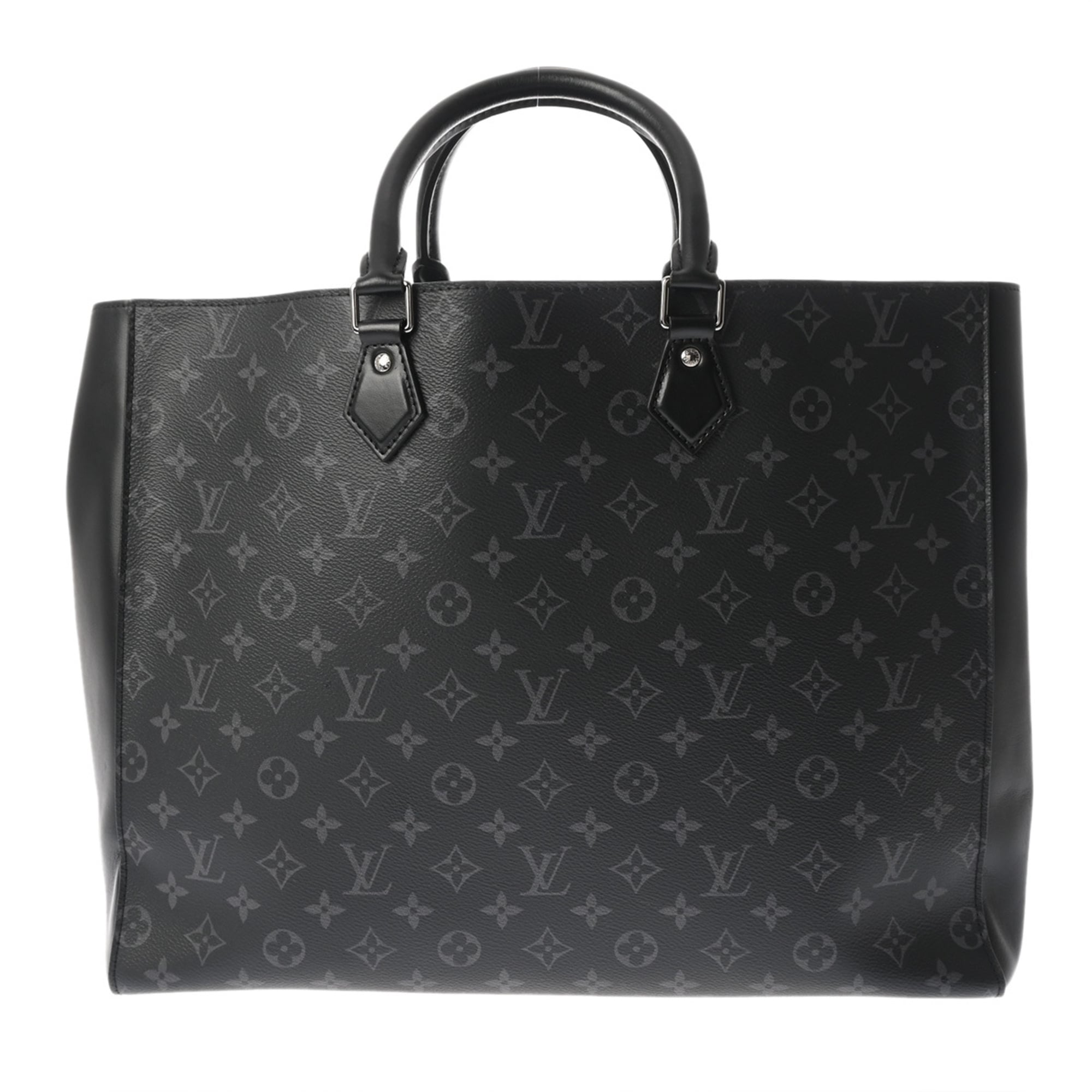 Louis Vuitton Black Gray Monogram Eclipse Monogram Eclipse Tote Bag (Pre-Owned)