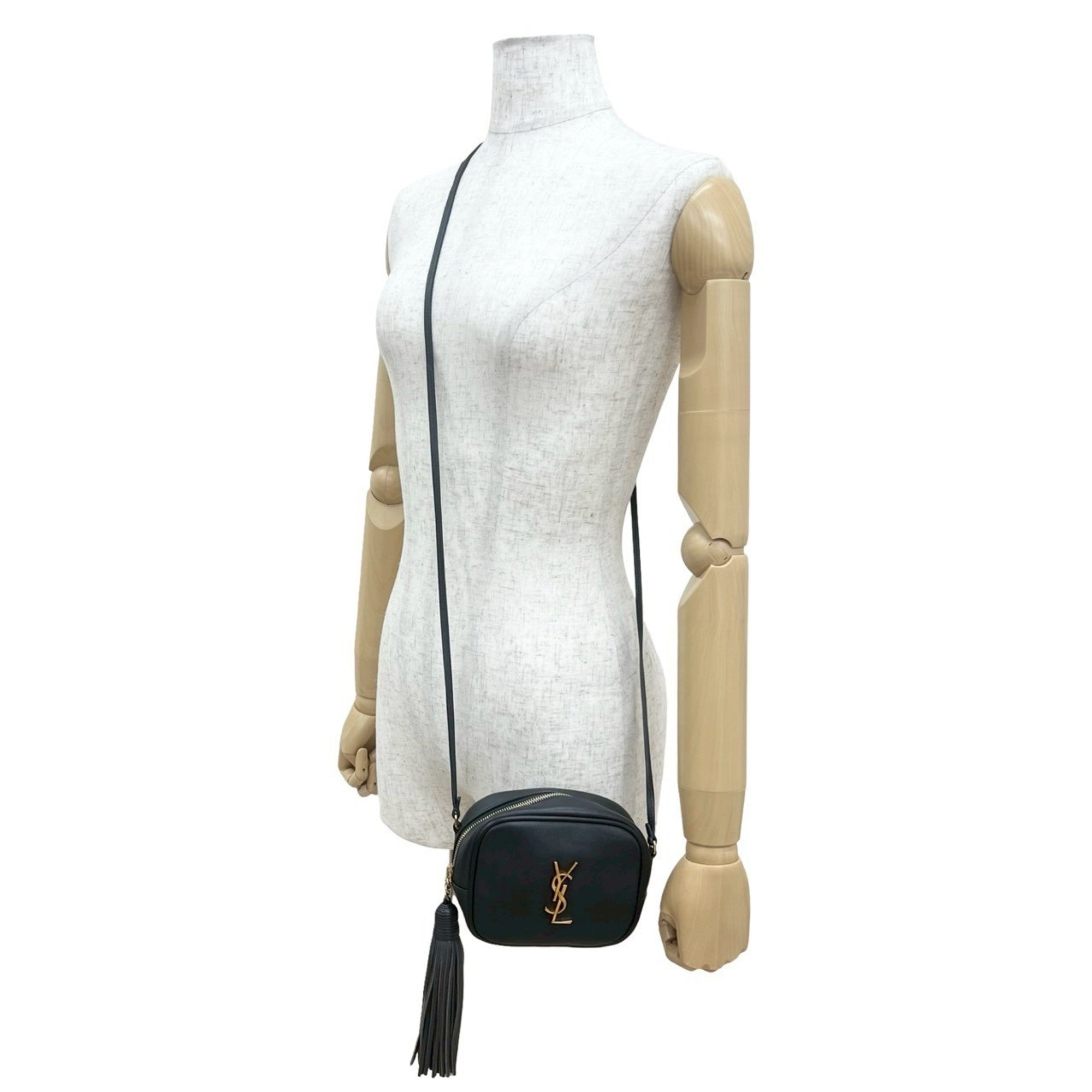 Yves Saint Laurent Brown Leather Pochette Shoulder Bag (Pre-Owned)