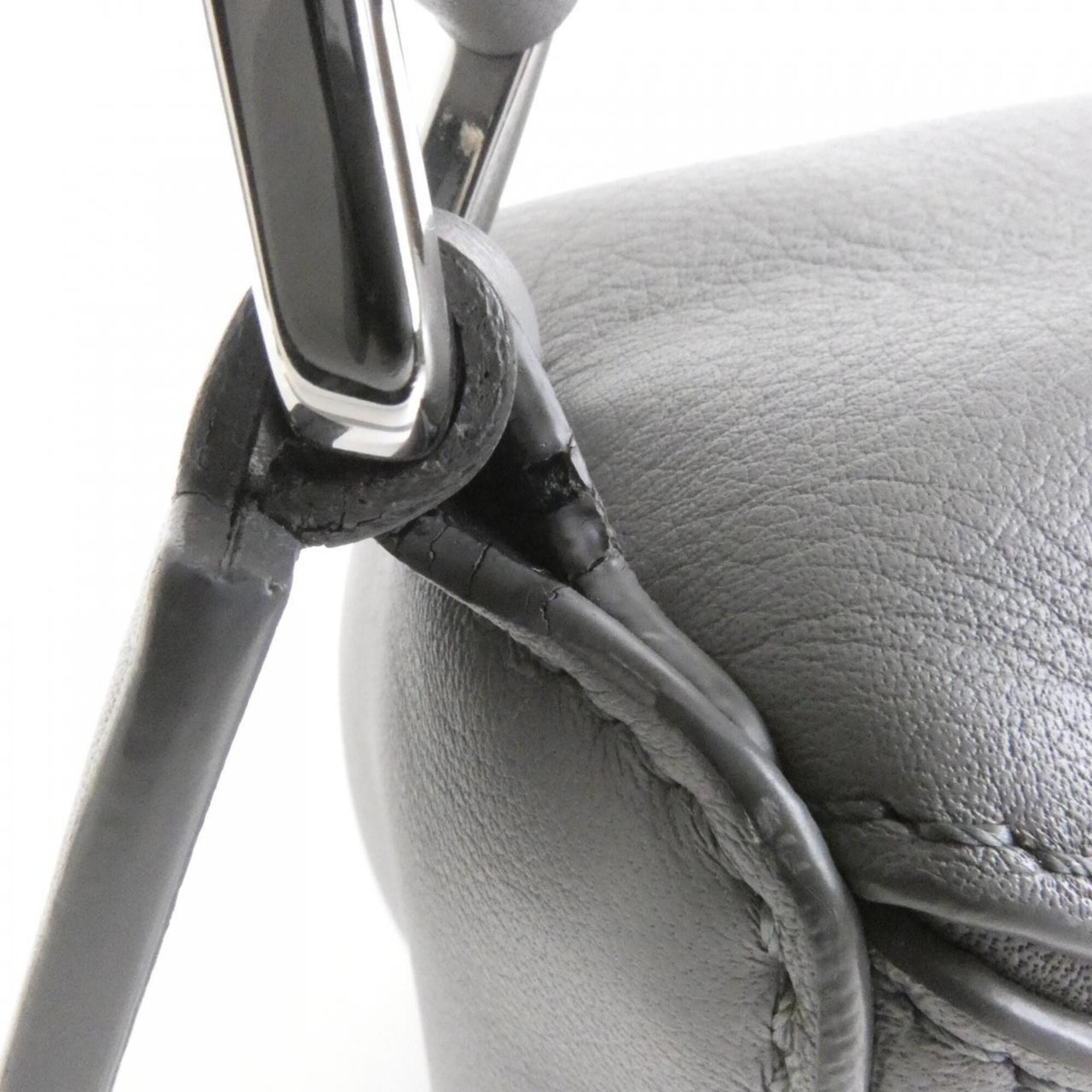 Loewe Puzzle Gray Leather Handbag (Pre-Owned)