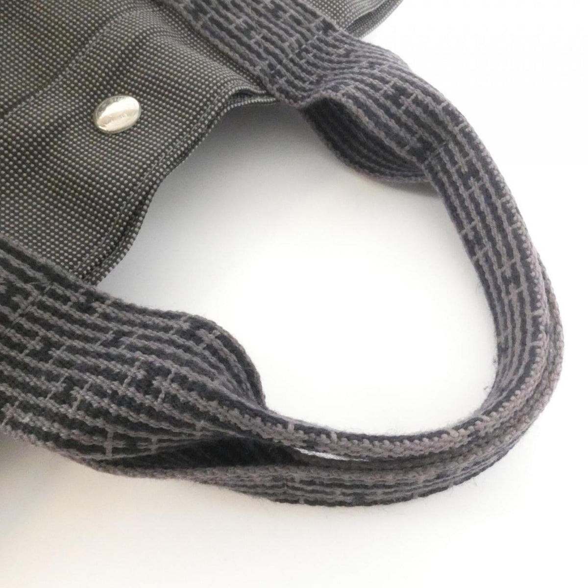 Hermes Black Canvas Handbag (Pre-Owned)