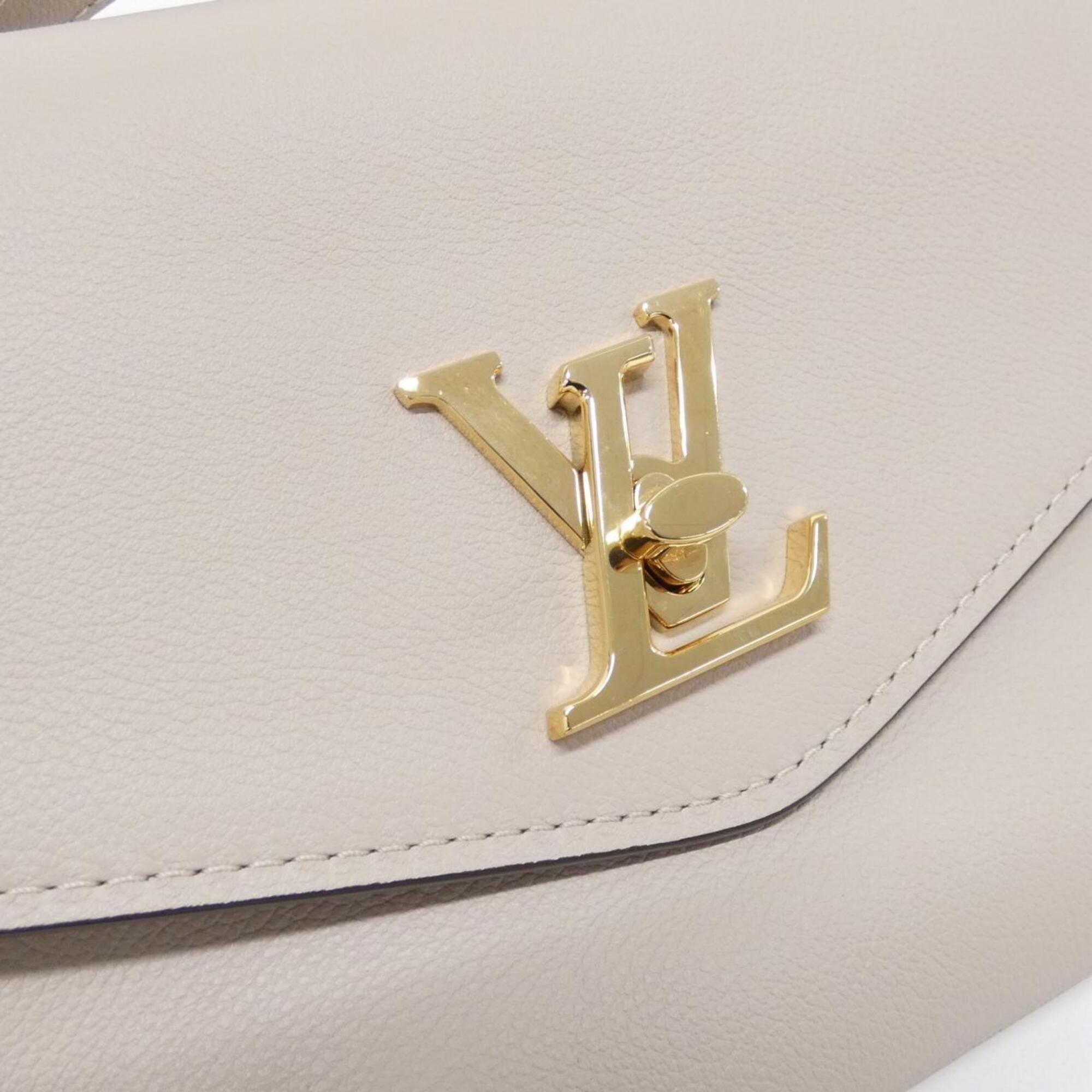 Louis Vuitton Grayish Leather Shoulder Bag (Pre-Owned)