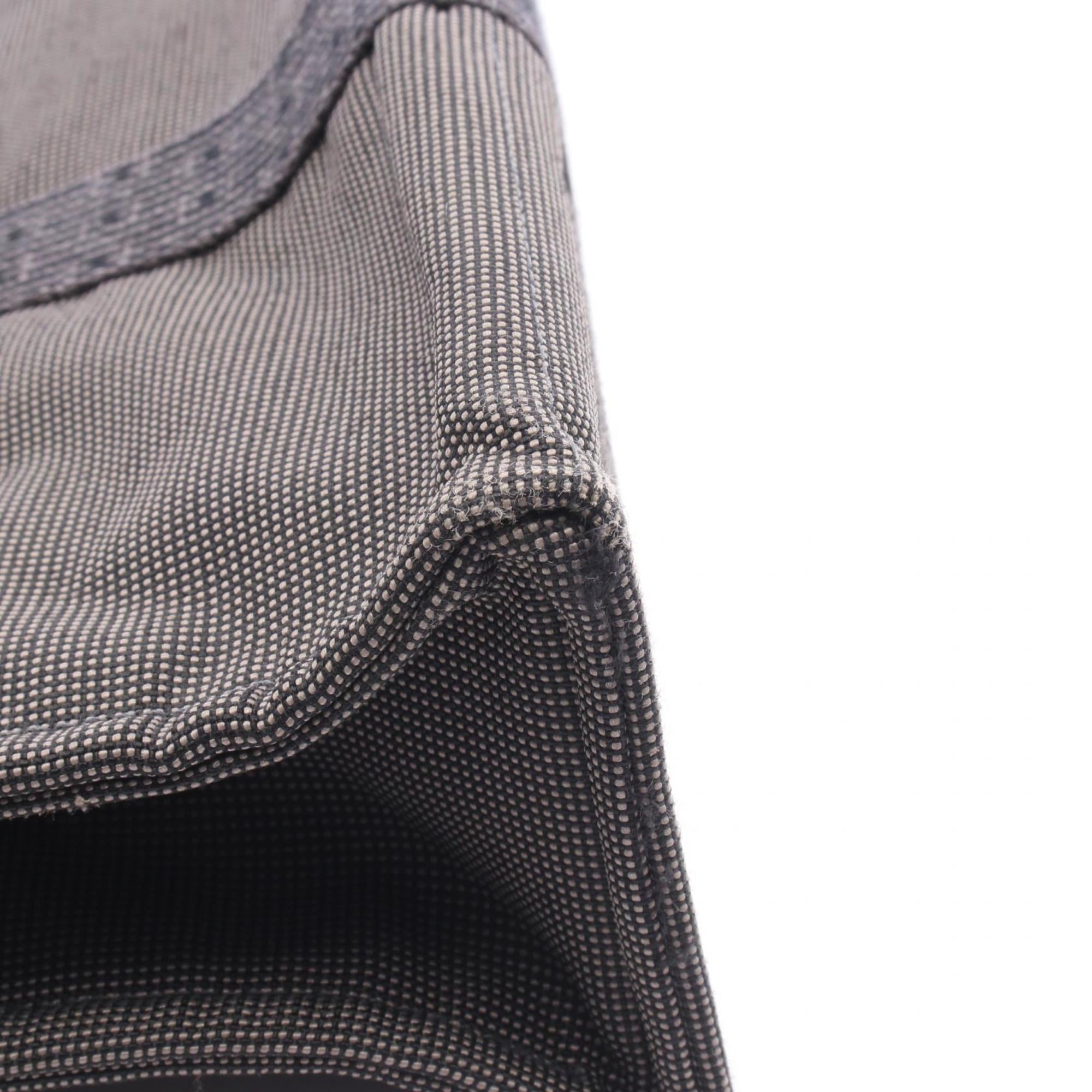 Hermes Gray Nylon Canvas Canvas Tote Bag (Pre-Owned)