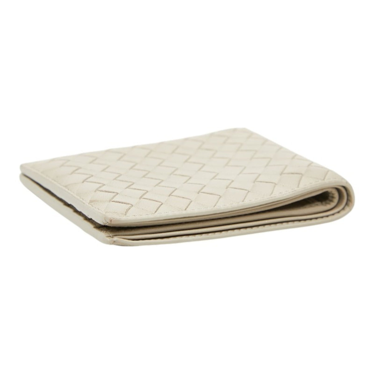 Bottega Veneta Beige Leather Wallet (Bi-Fold) (Pre-Owned)