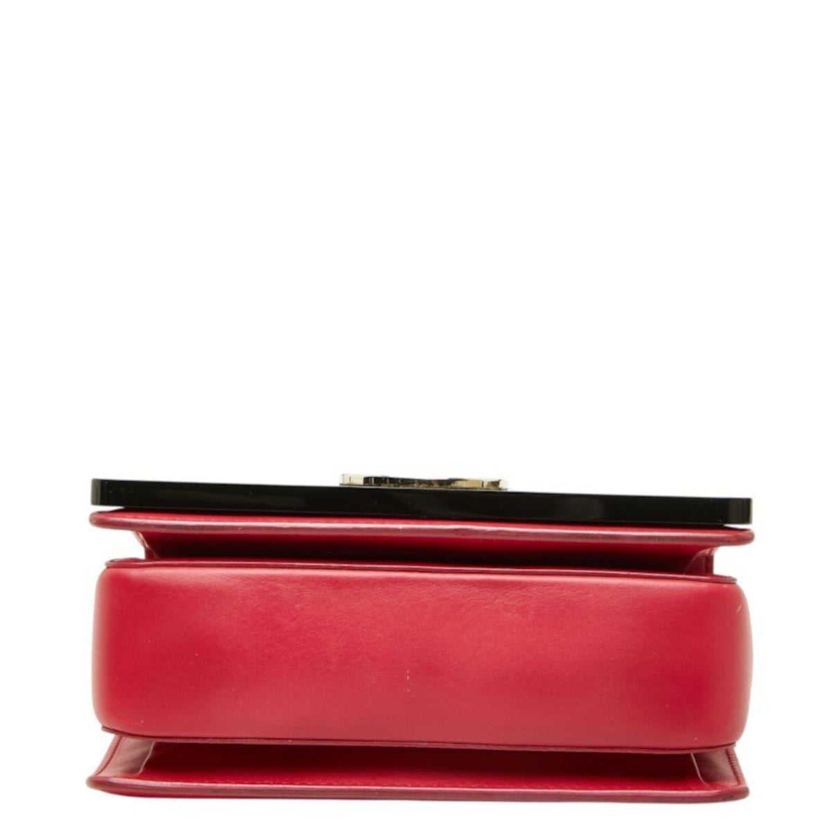 Bvlgari Pink Red Color Leather Shoulder Bag (Pre-Owned)