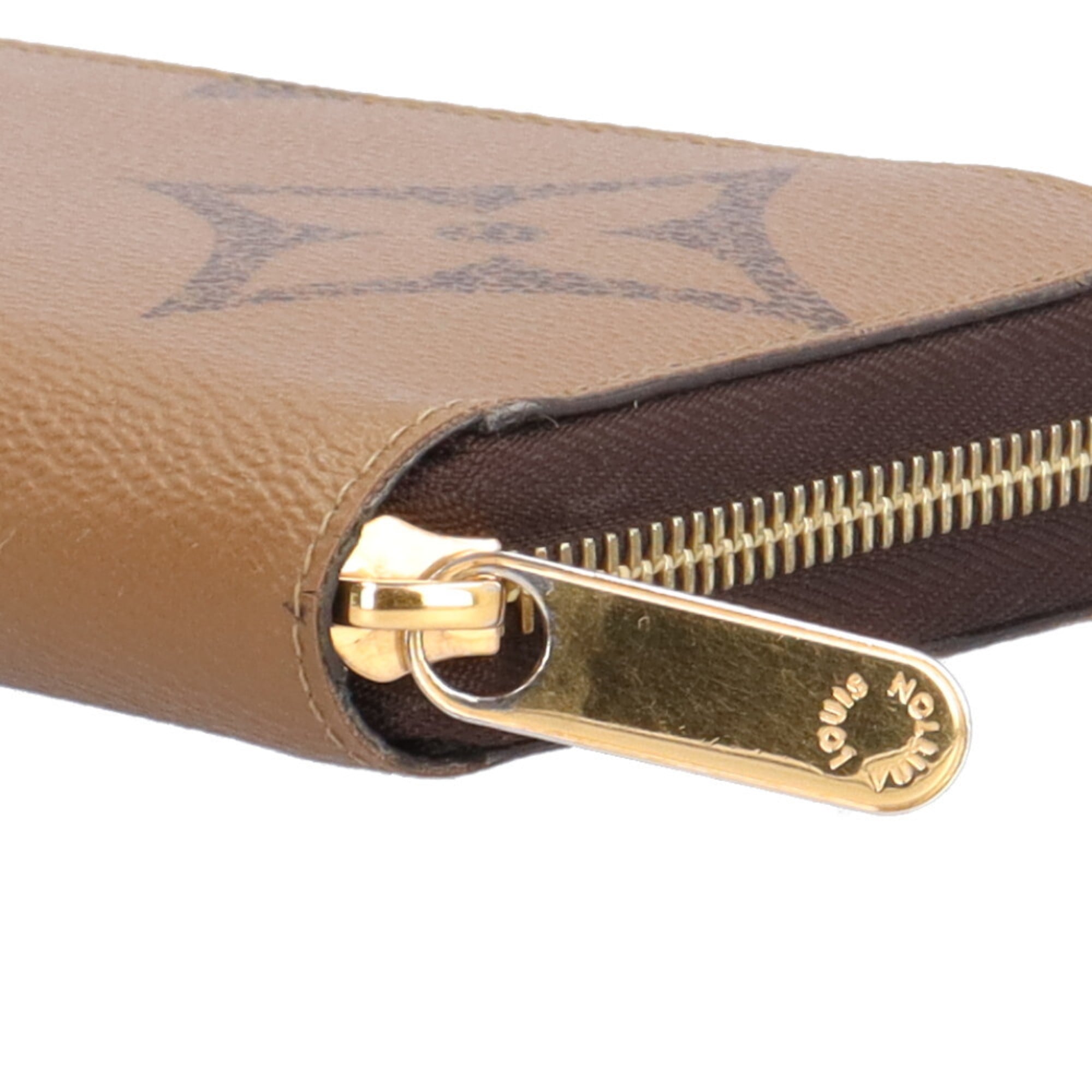 Louis Vuitton Brown Monogram Long Wallet (Bi-Fold) (Pre-Owned)