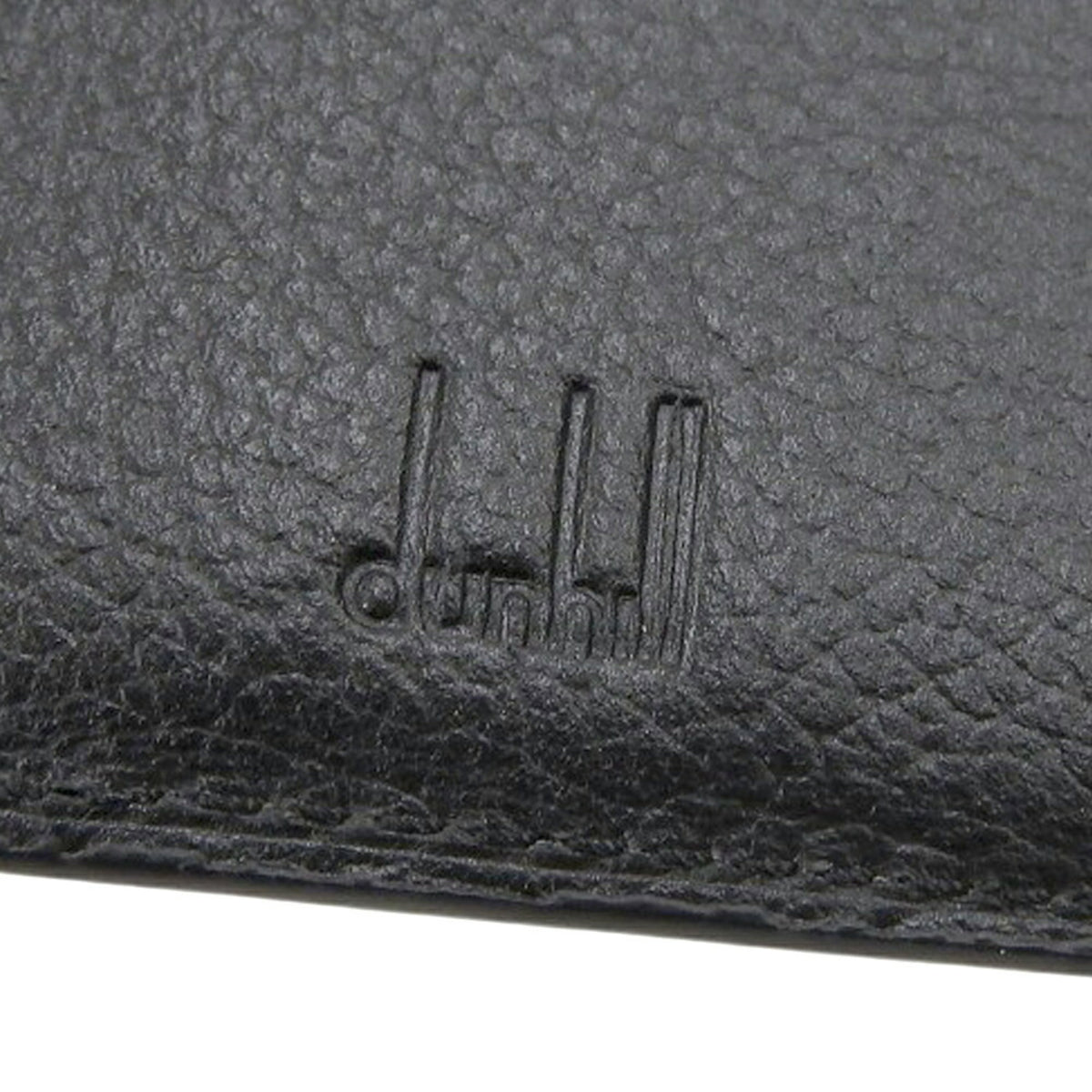 Dunhill Black Pvc Leather Wallet (Bi-Fold) (Pre-Owned)