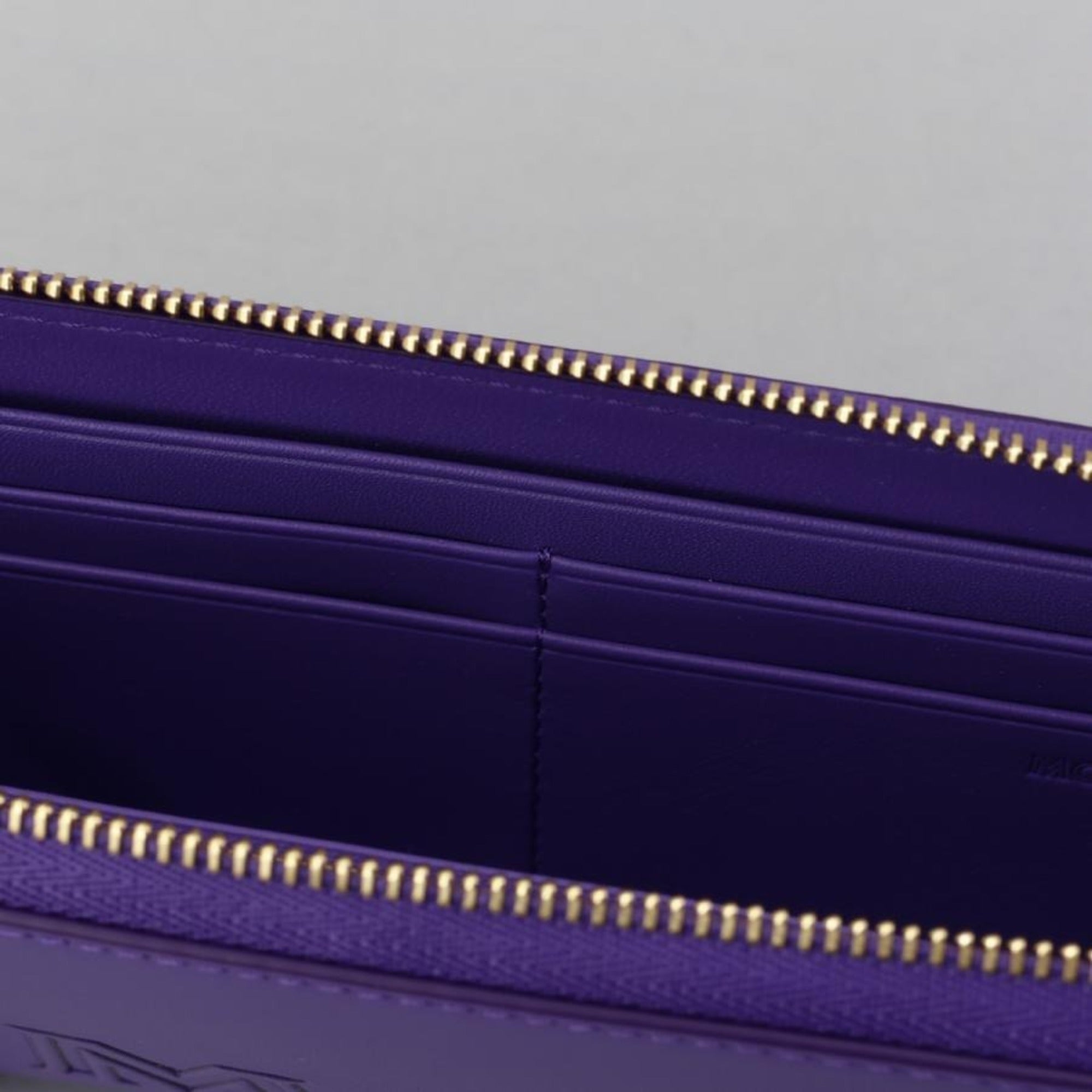 Mcm Purple Leather Long Wallet (Bi-Fold) (Pre-Owned)