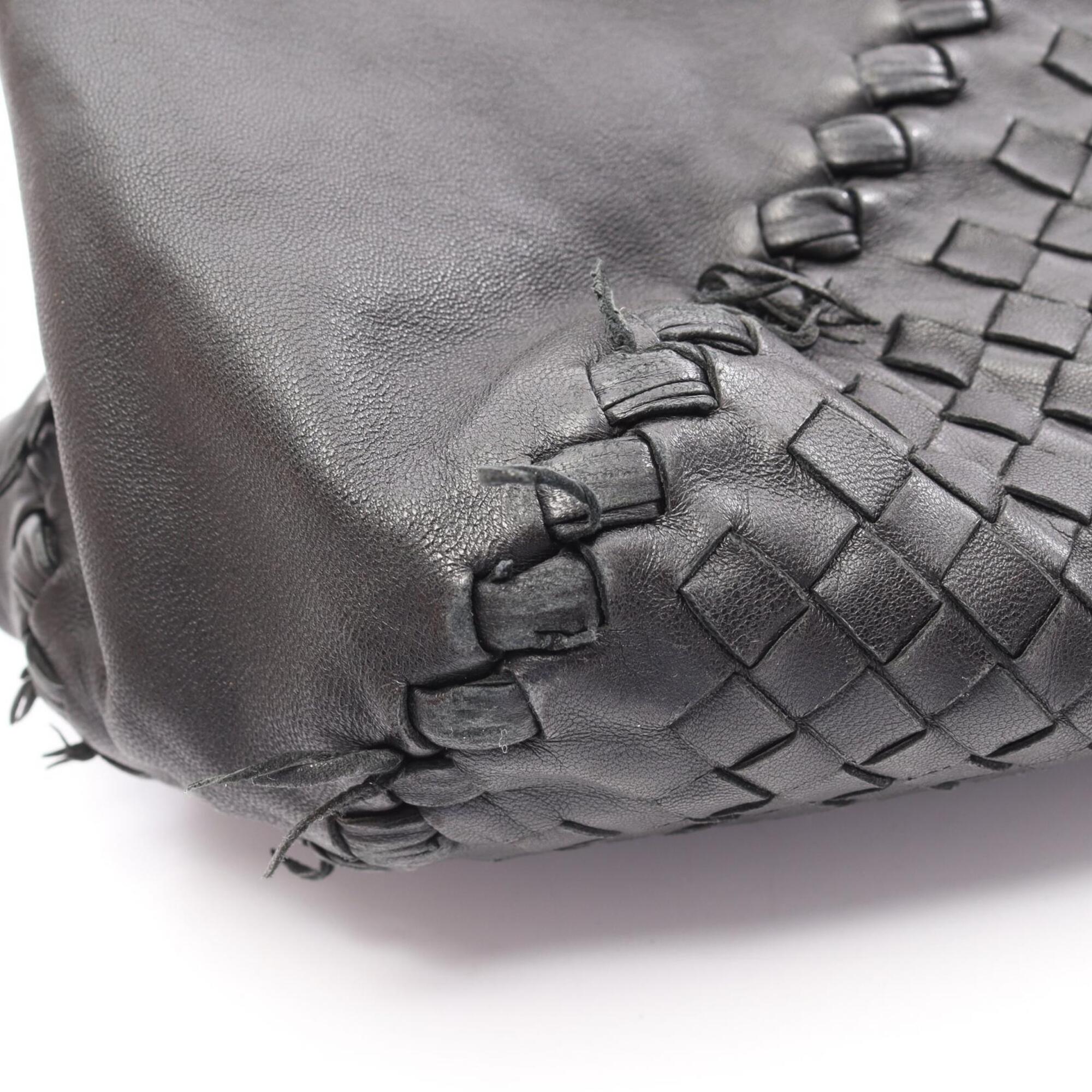 Bottega Veneta Black Intrecciato Handbag Tote Bag (Pre-Owned)