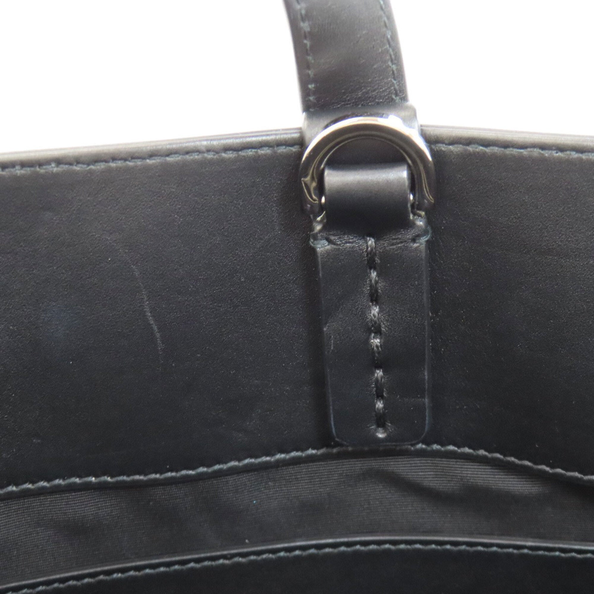 Bvlgari Black Leather Tote Bag (Pre-Owned)