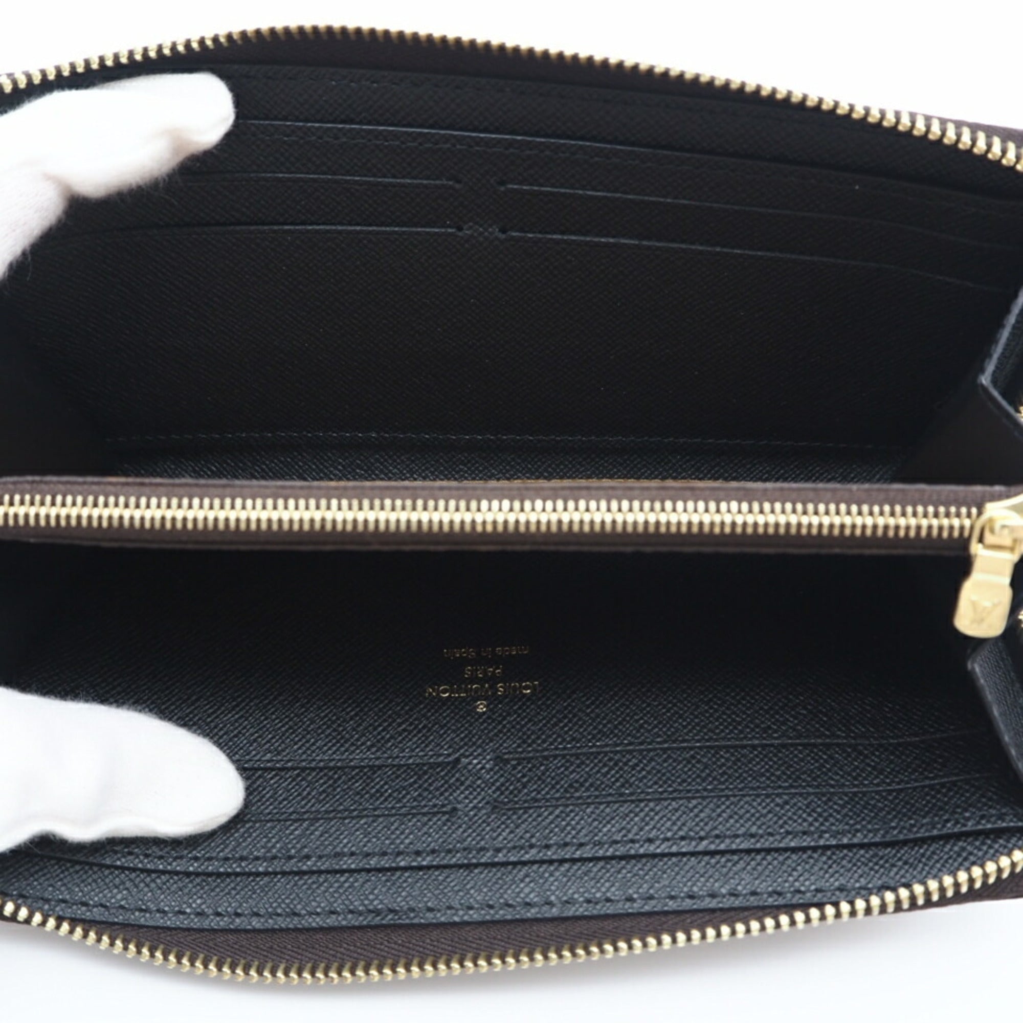 Louis Vuitton Beige Coated Canvas Long Wallet (Bi-Fold) (Pre-Owned)
