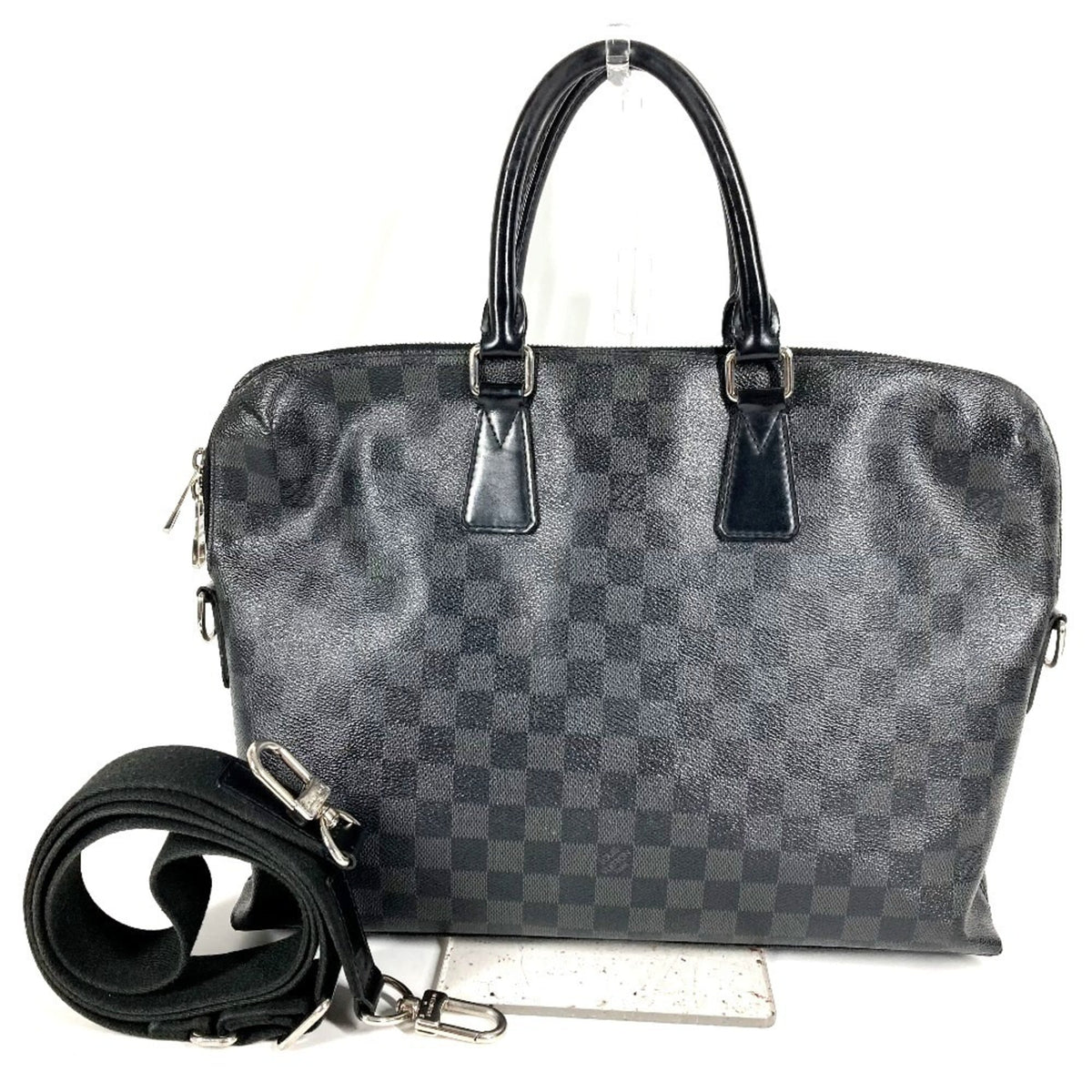 Louis Vuitton Black Damier Graphite Briefcase Handbag (Pre-Owned)