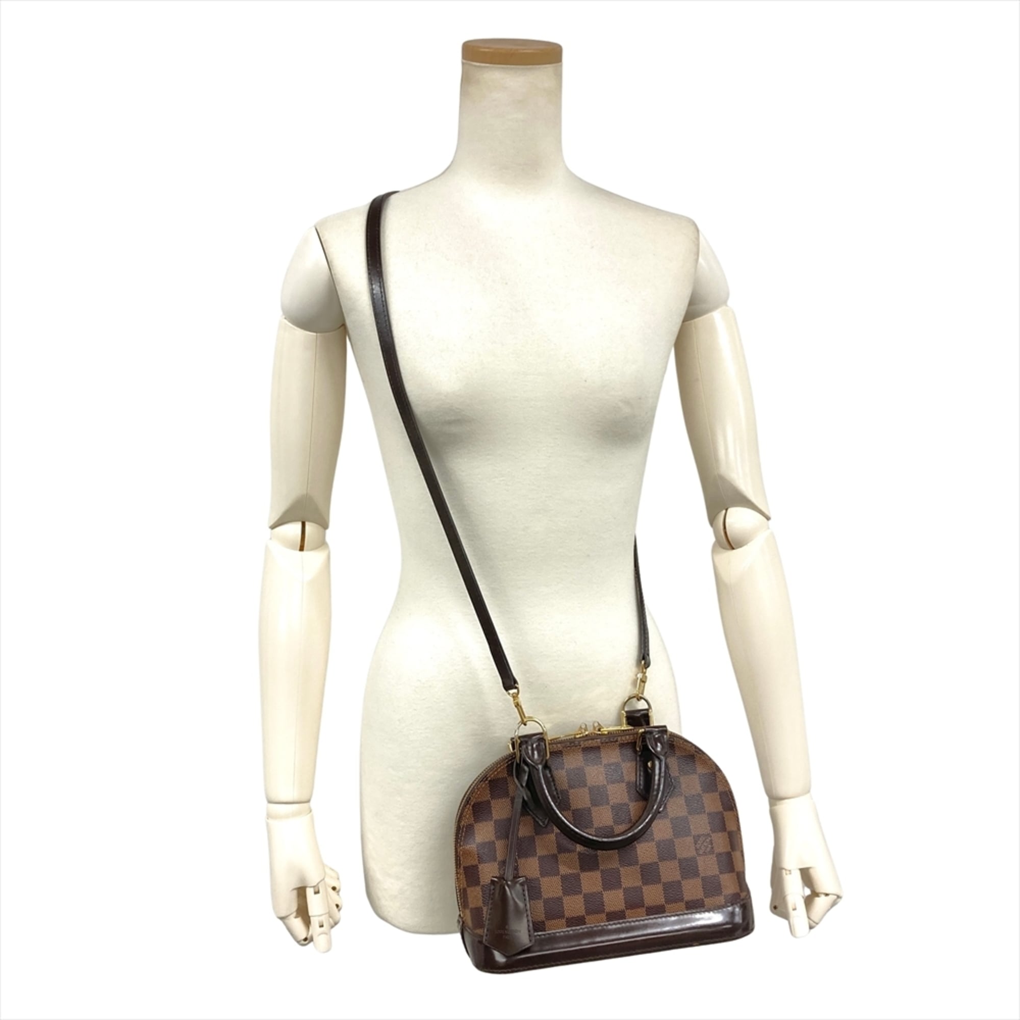 Louis Vuitton Brown Damier Canvas Handbag Pochette (Pre-Owned)