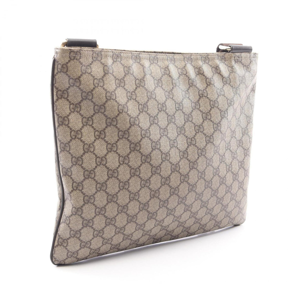 Gucci Beige Brown Pvc Leather Handbag Shoulder Bag (Pre-Owned)