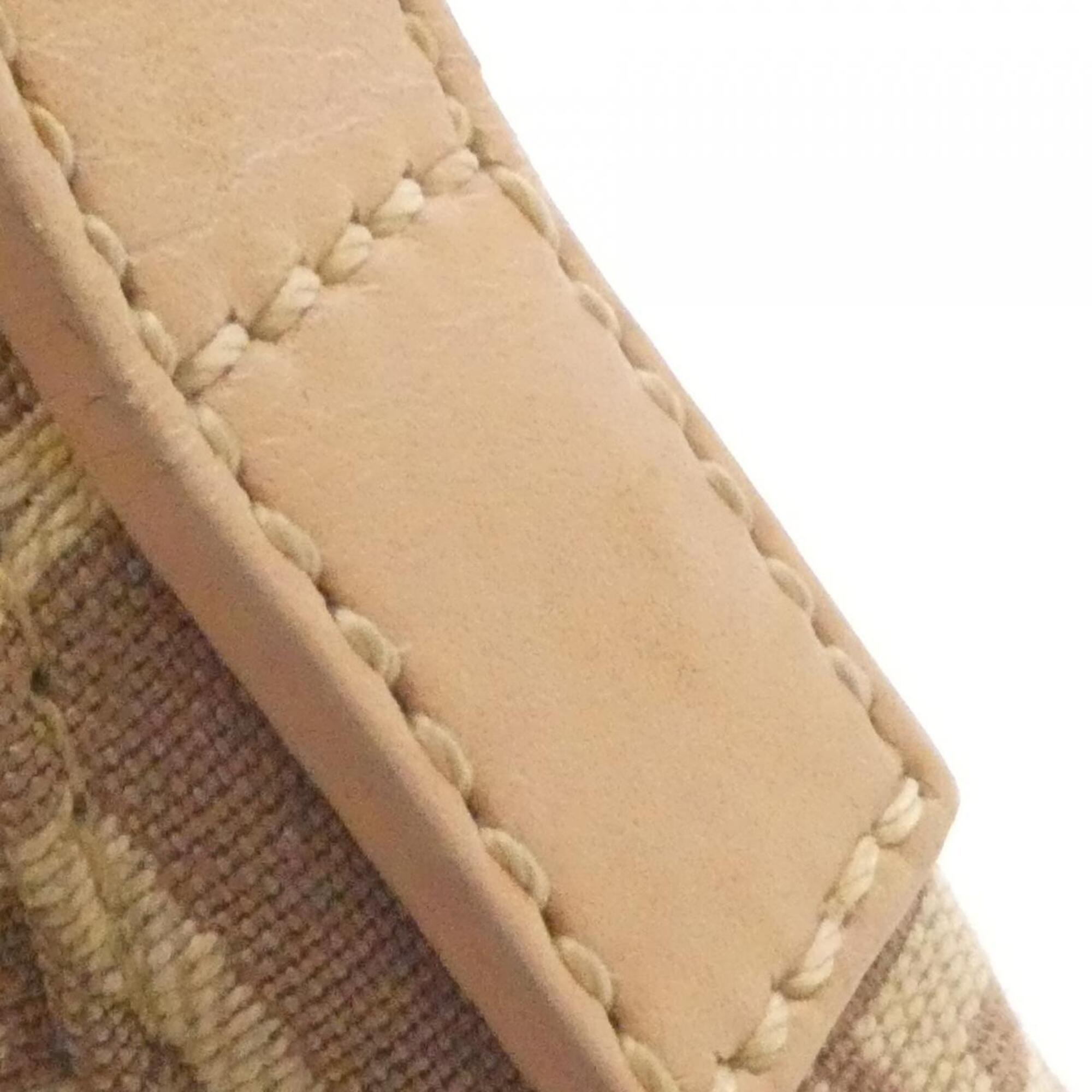 Fendi Beige Canvas Shoulder Bag (Pre-Owned)
