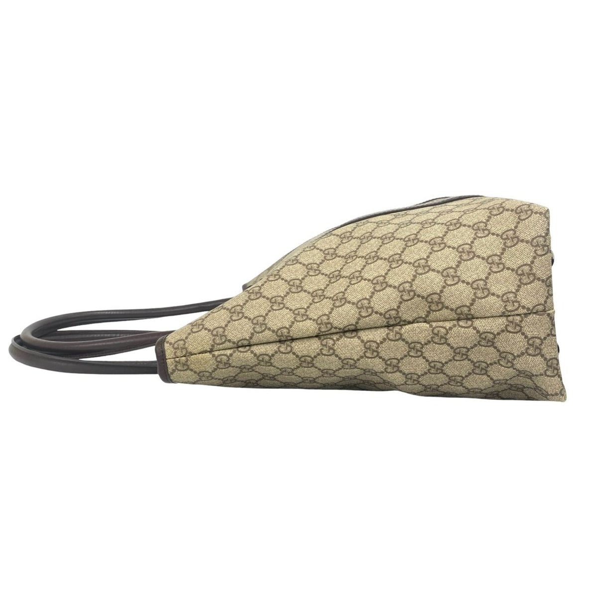 Gucci Brown Leather Elastane Shoulder Bag Tote Bag (Pre-Owned)
