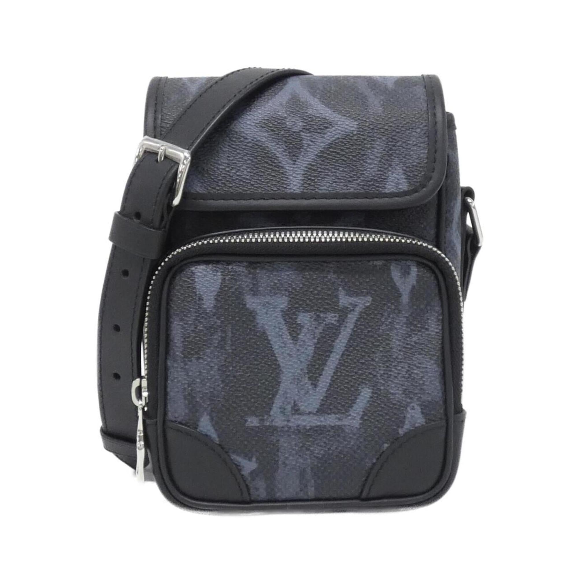Louis Vuitton Monogram Black Noir Coated Canvas Shoulder Bag (Pre-Owned)