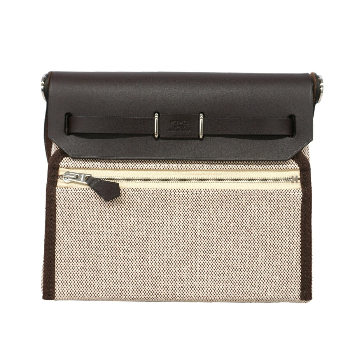 Hermes Brown Toile H Shoulder Bag (Pre-Owned)