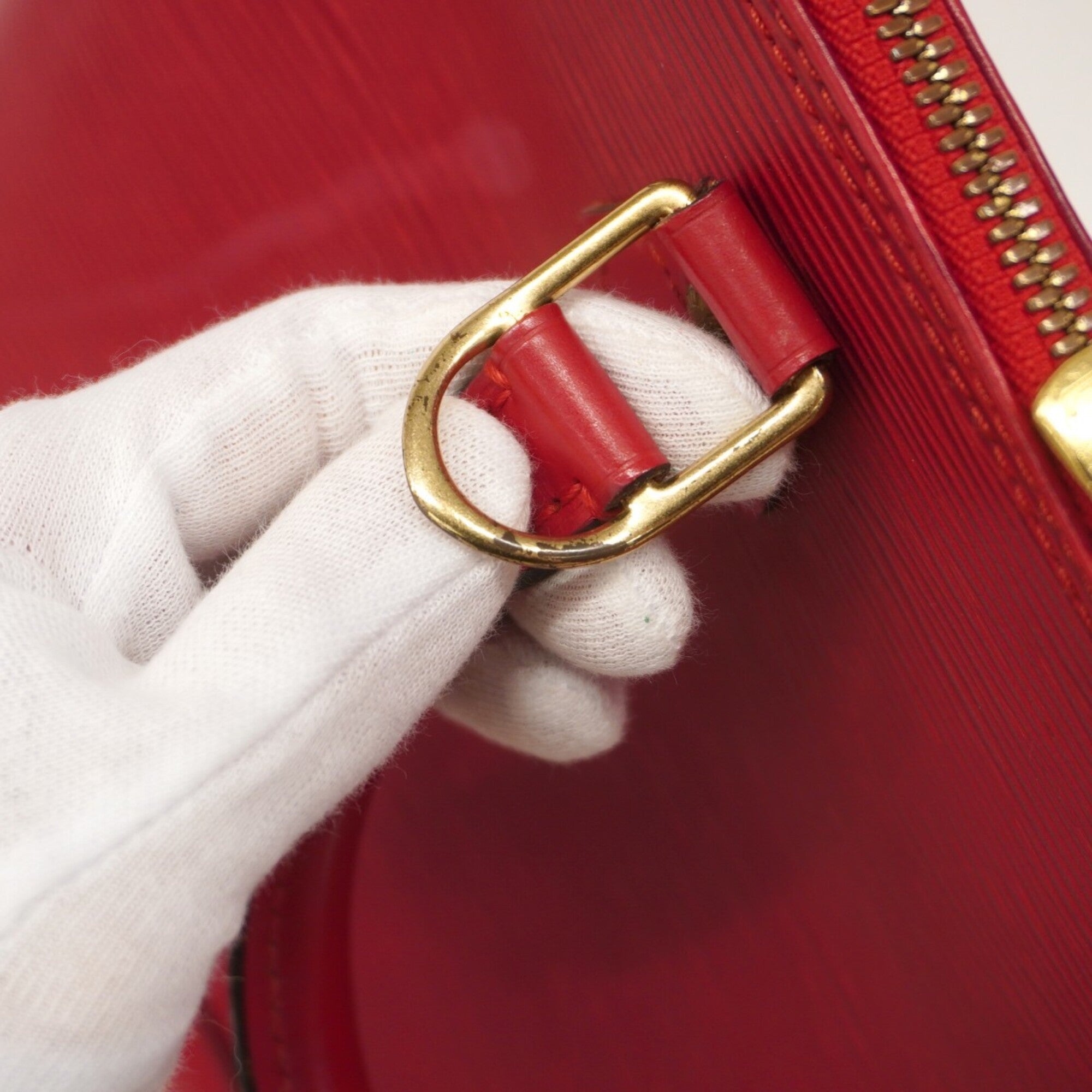 Louis Vuitton Castilian Red Handbag (Pre-Owned)