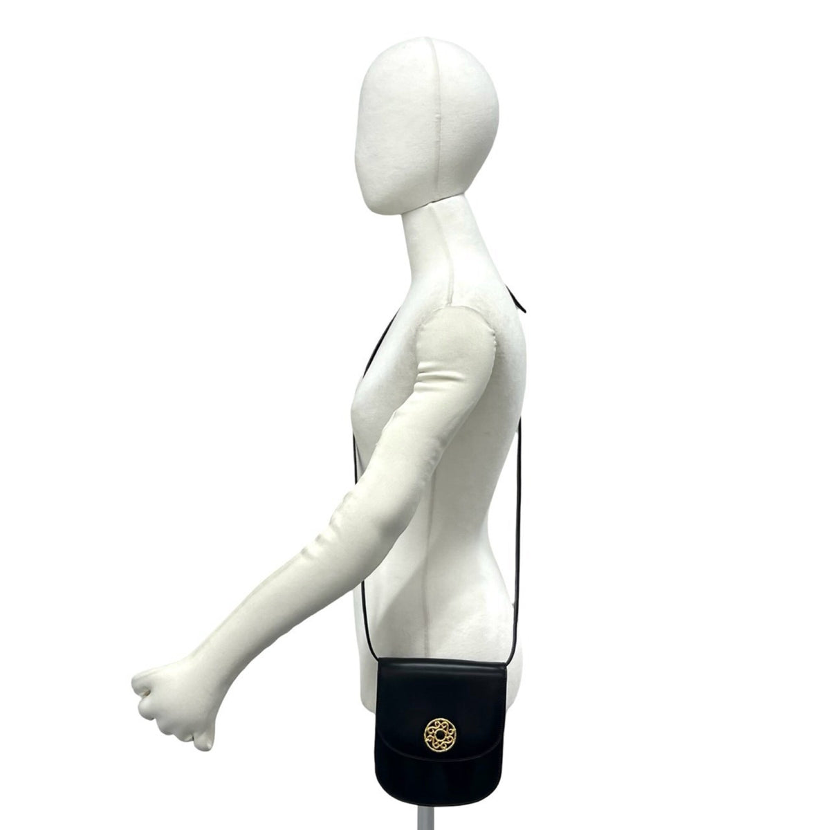 Celine Black Leather Pochette Shoulder Bag (Pre-Owned)