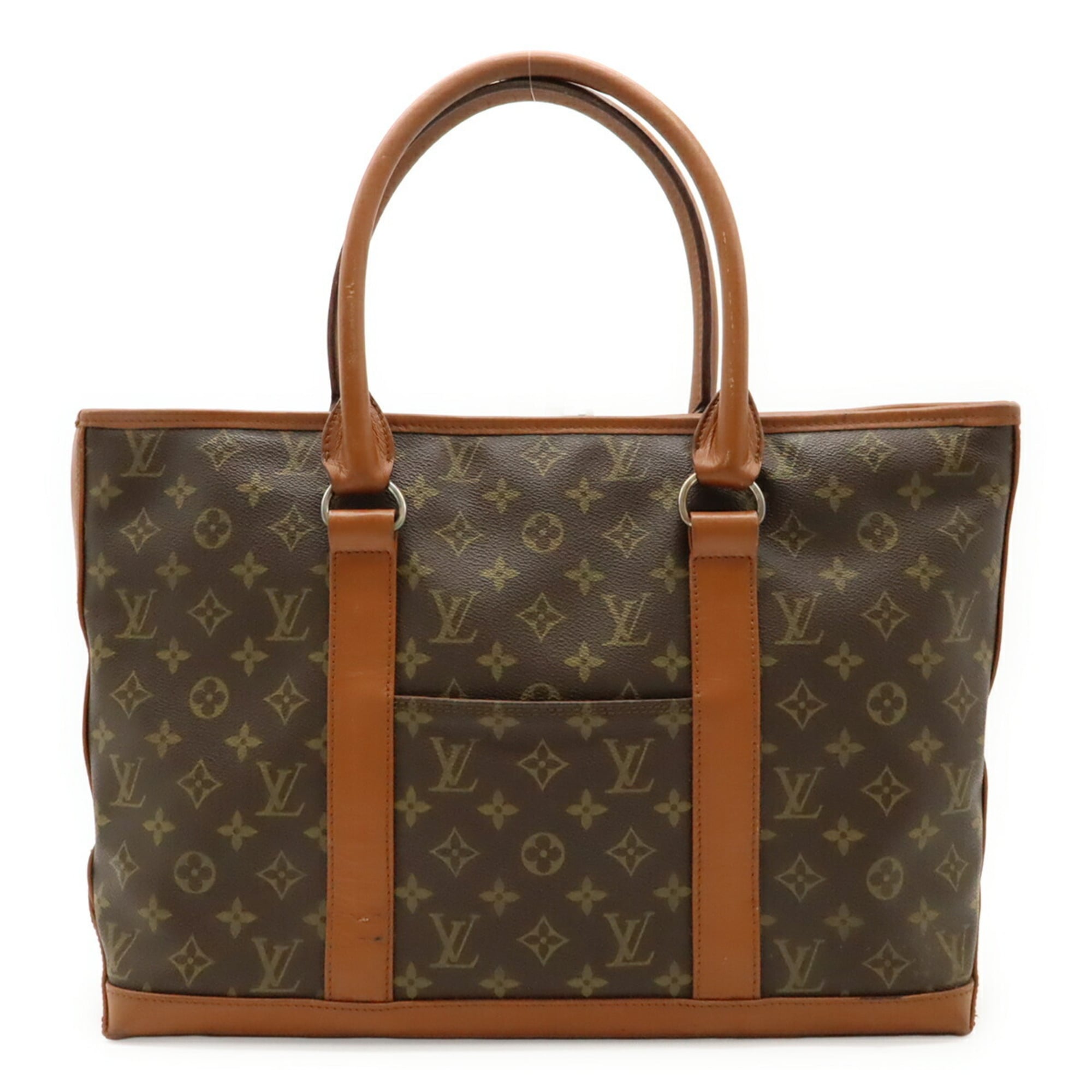 Louis Vuitton Brown Monogram Canvas Pvc Coated Canvas Shoulder Bag Tote Bag (Pre-Owned)