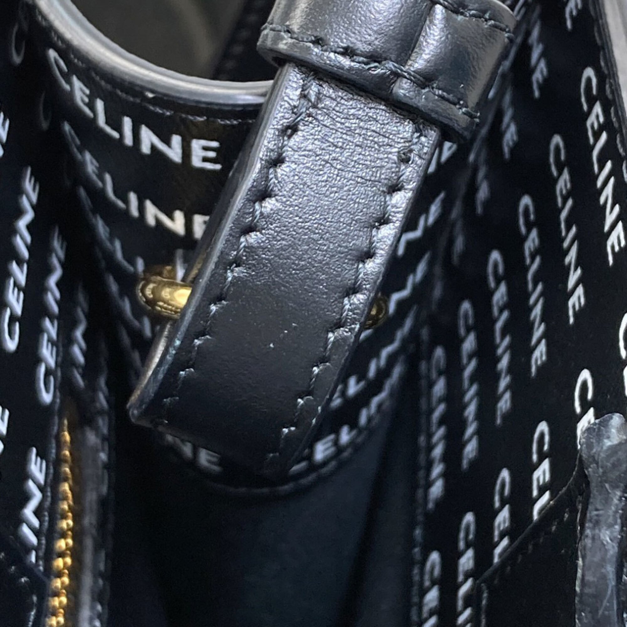 Celine Black Leather Handbag (Pre-Owned)