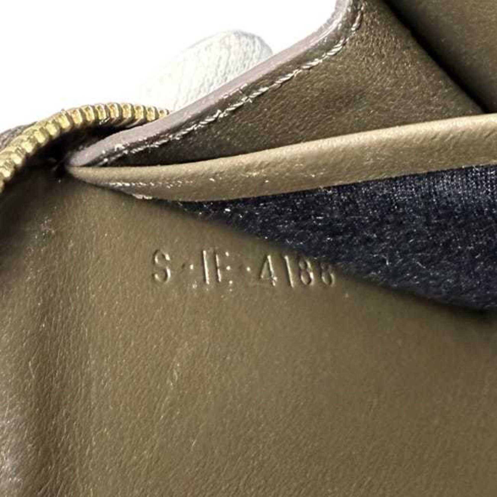 Celine Green Khaki Leather Coin Purse/Coin Case (Pre-Owned)