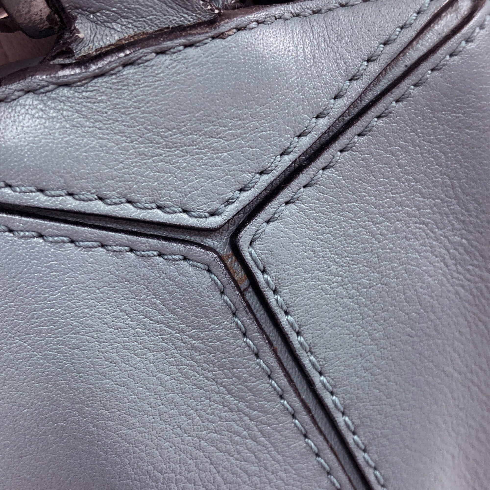 Loewe Puzzle Light Blue Leather Handbag (Pre-Owned)