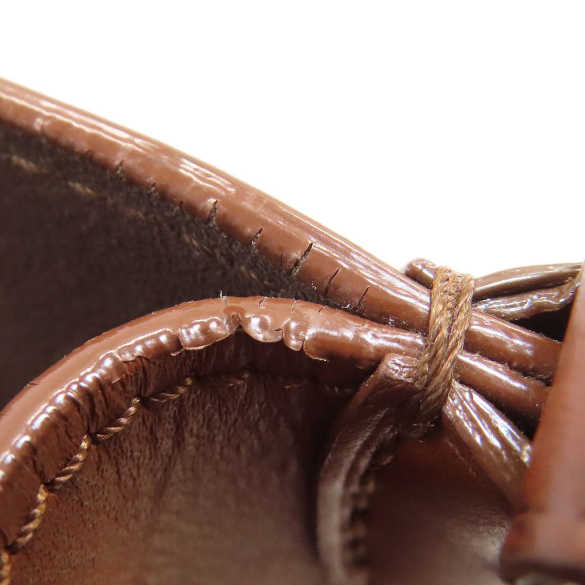Louis Vuitton Brown Leather Tote Bag (Pre-Owned)
