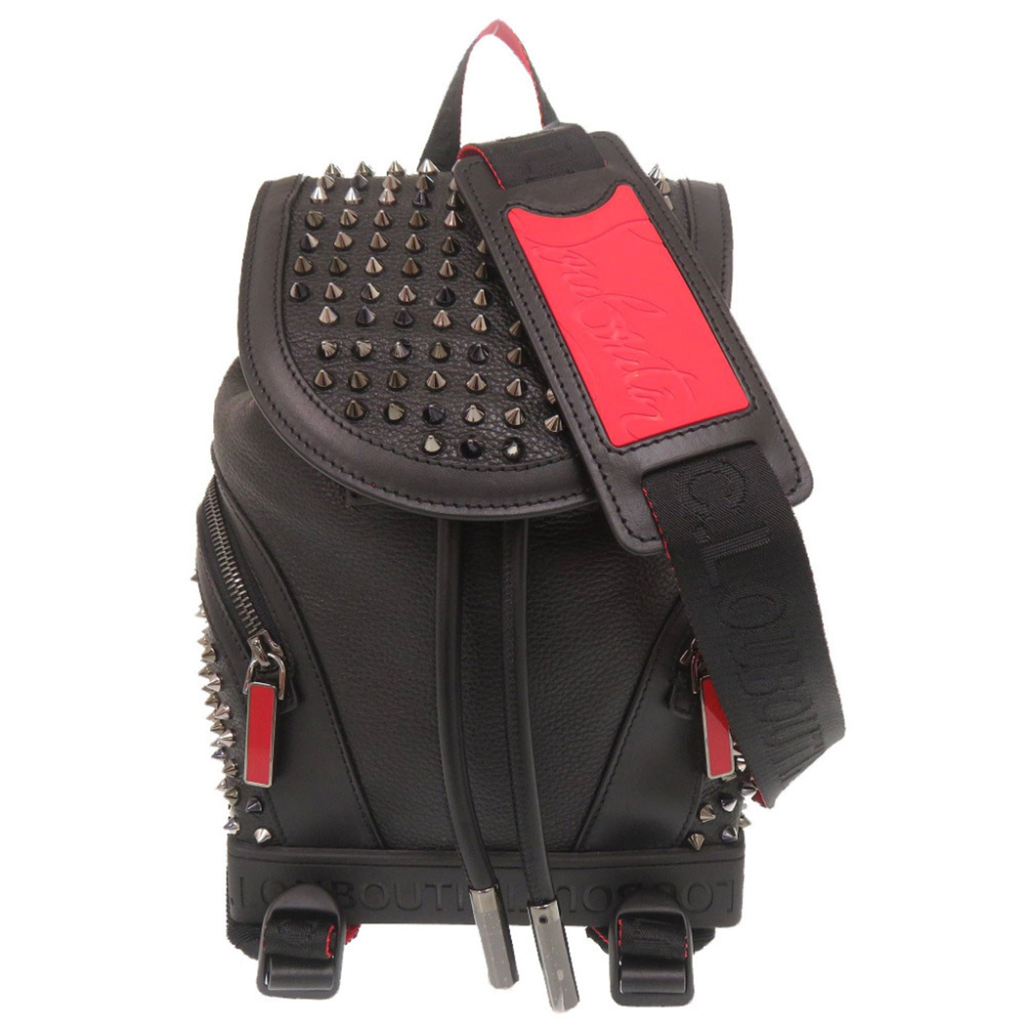 Christian Louboutin Black Leather Shoulder Bag (Pre-Owned)
