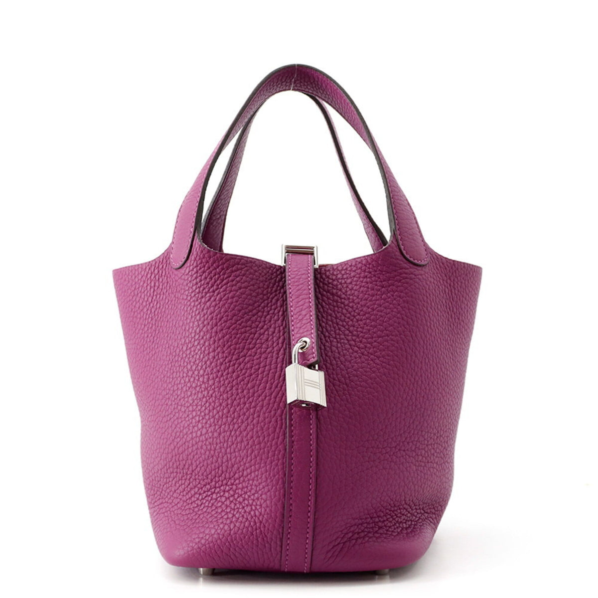 Hermes Picotin Anemone Taurillon Clemence Leather Handbag Tote Bag (Pre-Owned)