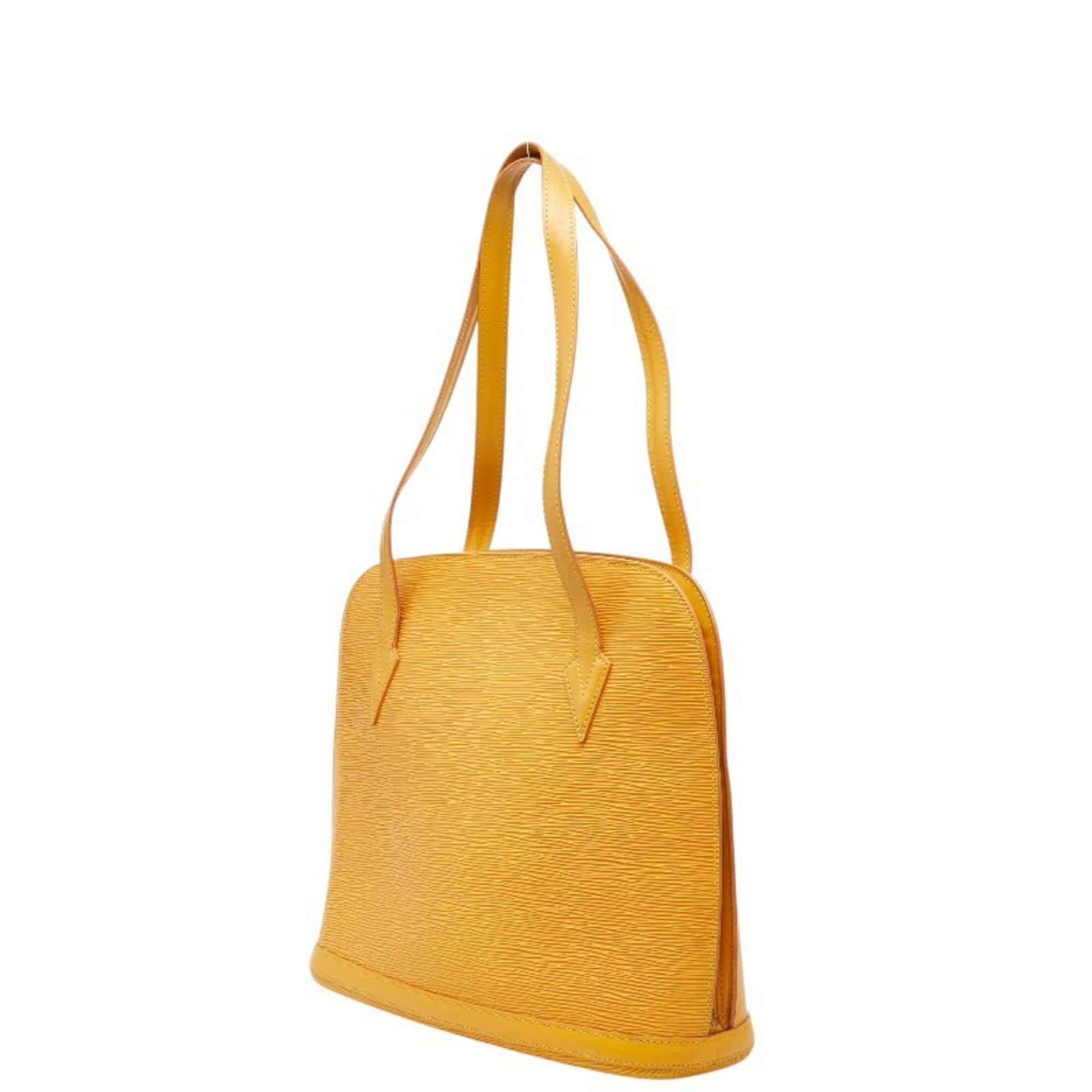 Louis Vuitton Yellow Leather Shoulder Bag Tote Bag (Pre-Owned)