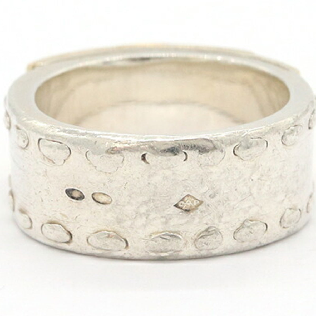 Hermes Yellow Gold (18K) Sterling Silver 925 Band Ring (Pre-Owned)
