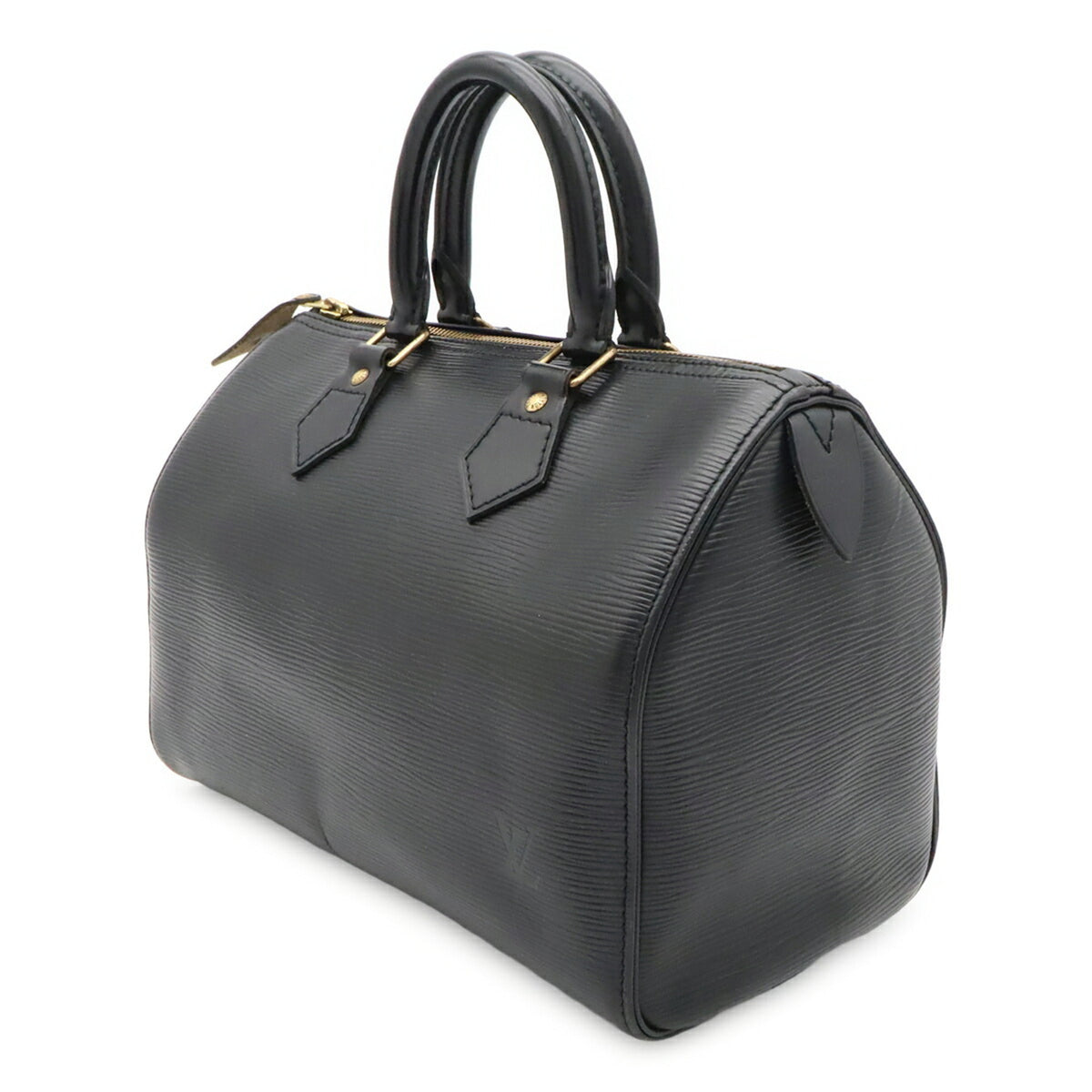 Louis Vuitton Epi Black Noir Epi Leather Boston Bag Handbag (Pre-Owned)