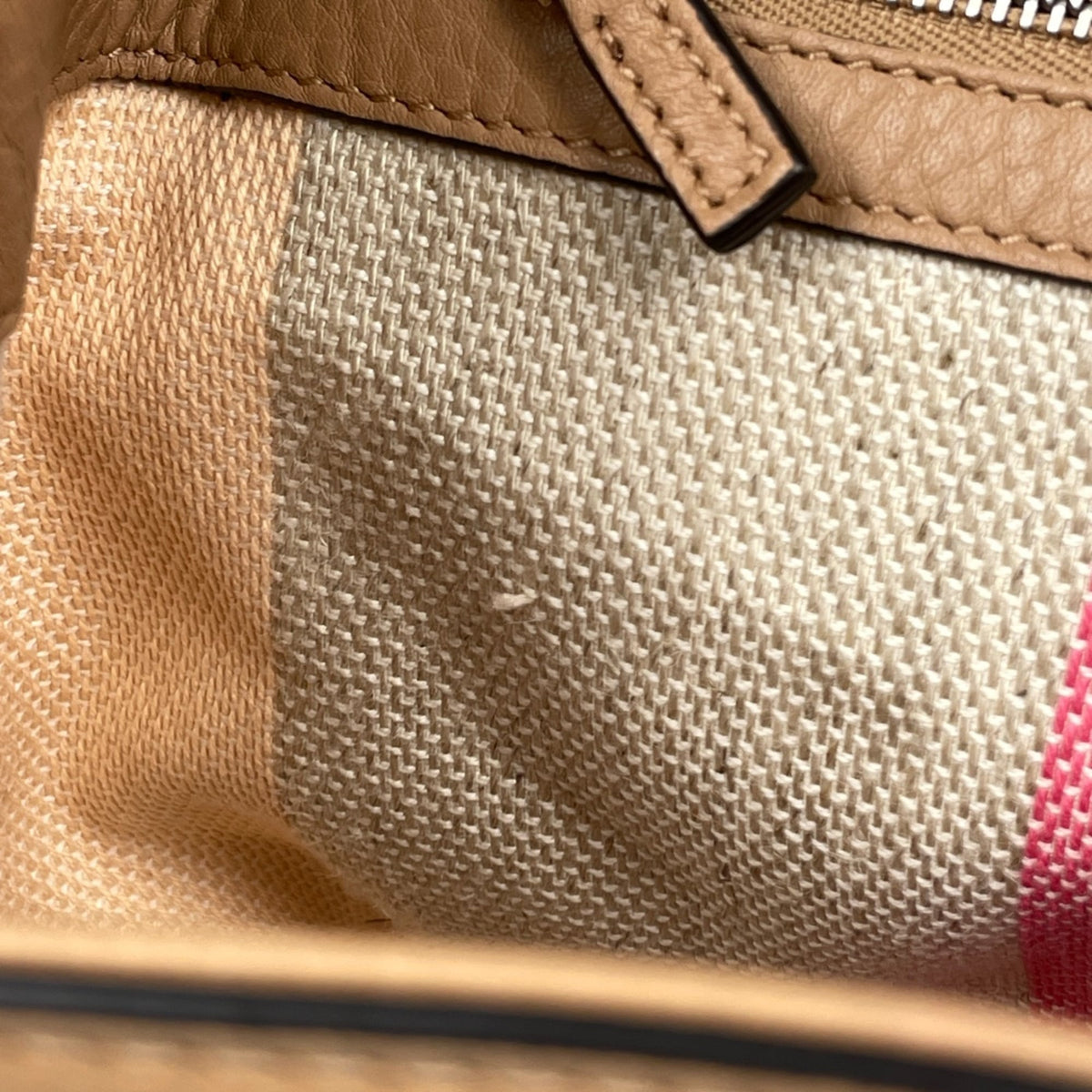 Gucci Beige Leather Bamboo Handbag (Pre-Owned)
