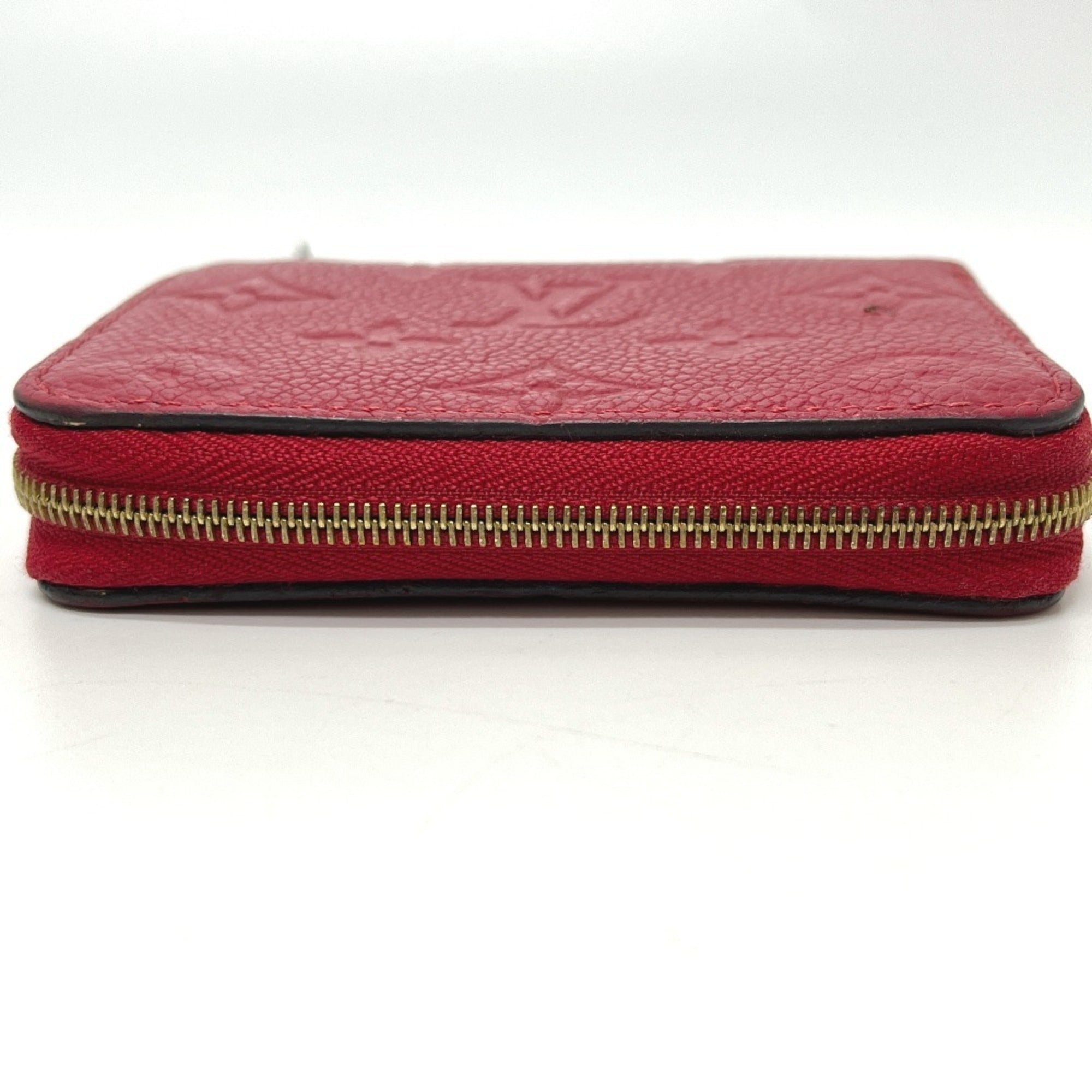 Louis Vuitton Monogram Empreinte Red Color Monogram Empreinte Coin Purse/Coin Case (Pre-Owned)