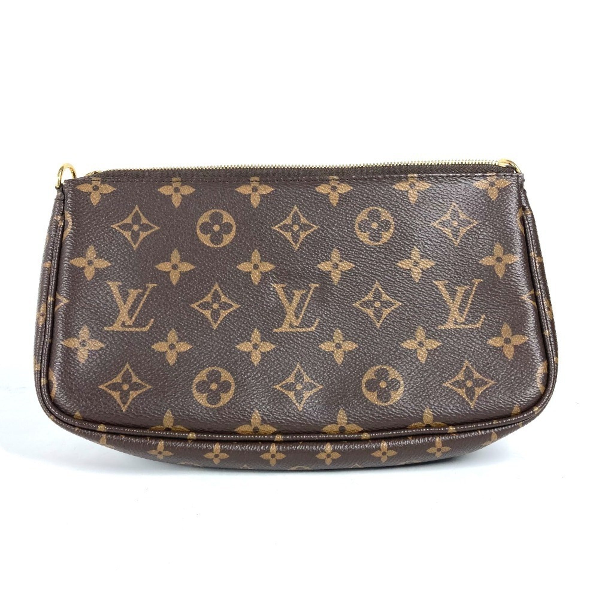 Louis Vuitton Brown Khaki Monogram Pochette Shoulder Bag (Pre-Owned)