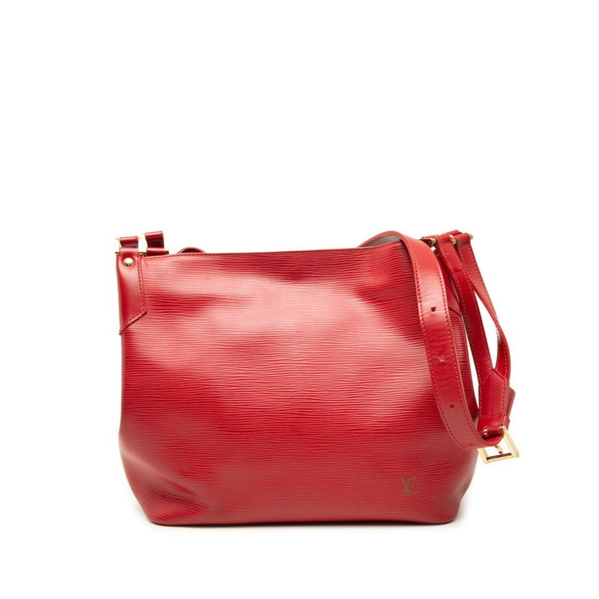Louis Vuitton Epi Red Color Rouge Leather Shoulder Bag (Pre-Owned)