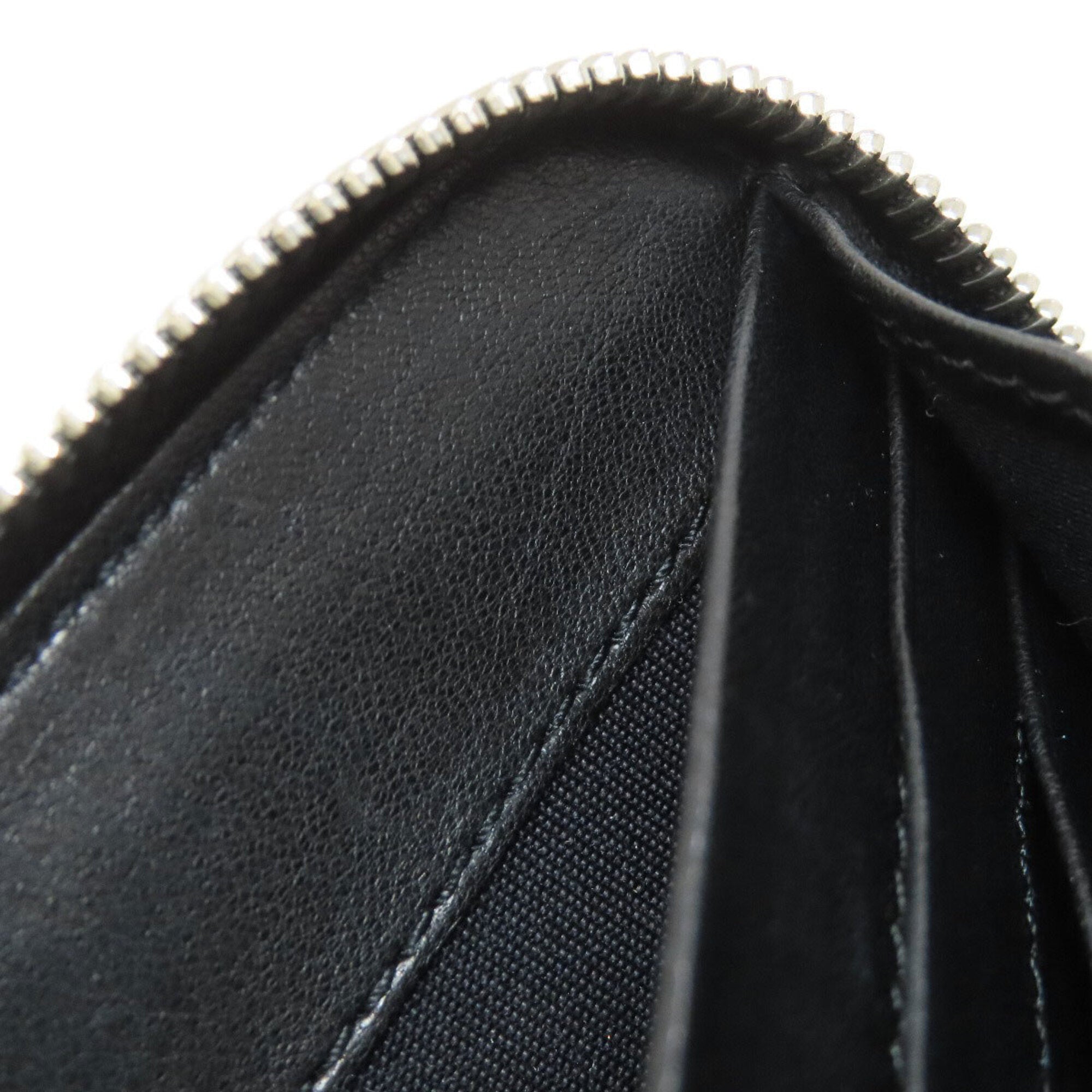 Jimmy Choo Black Leather Long Wallet (Bi-Fold) (Pre-Owned)