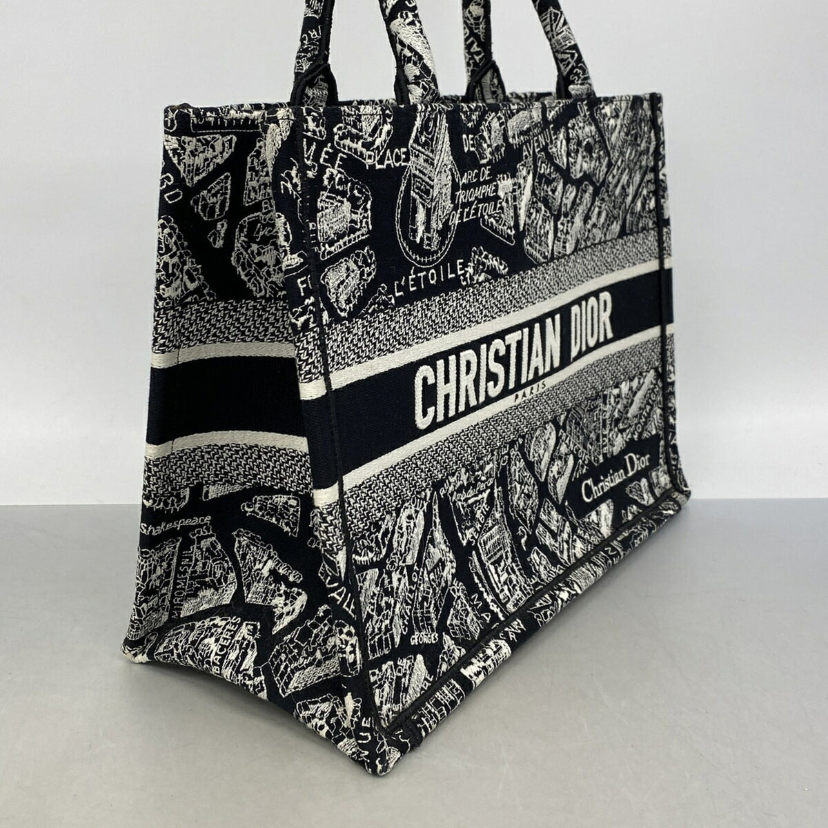 Christian Dior Black Canvas Tote Bag (Pre-Owned)