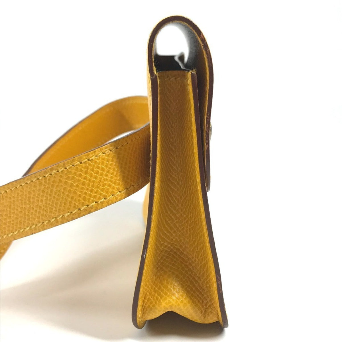 Hermes Yellow Courchevel Leather Fanny Pack Pochette Sling Bag (Pre-Owned)