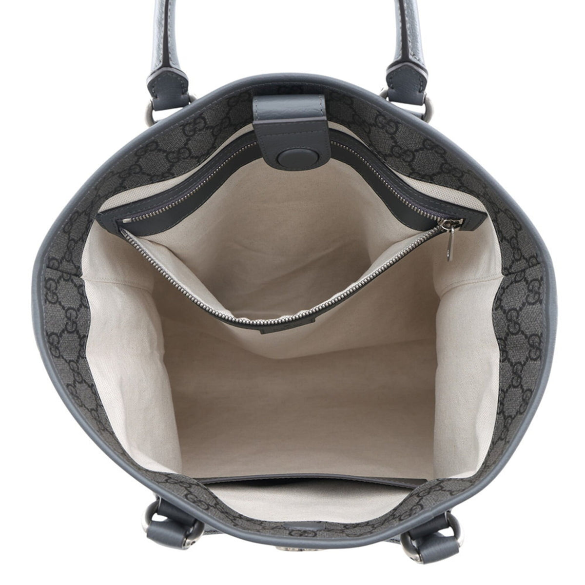 Gucci Gray Gg Supreme Handbag Shoulder Bag Tote Bag (Pre-Owned)