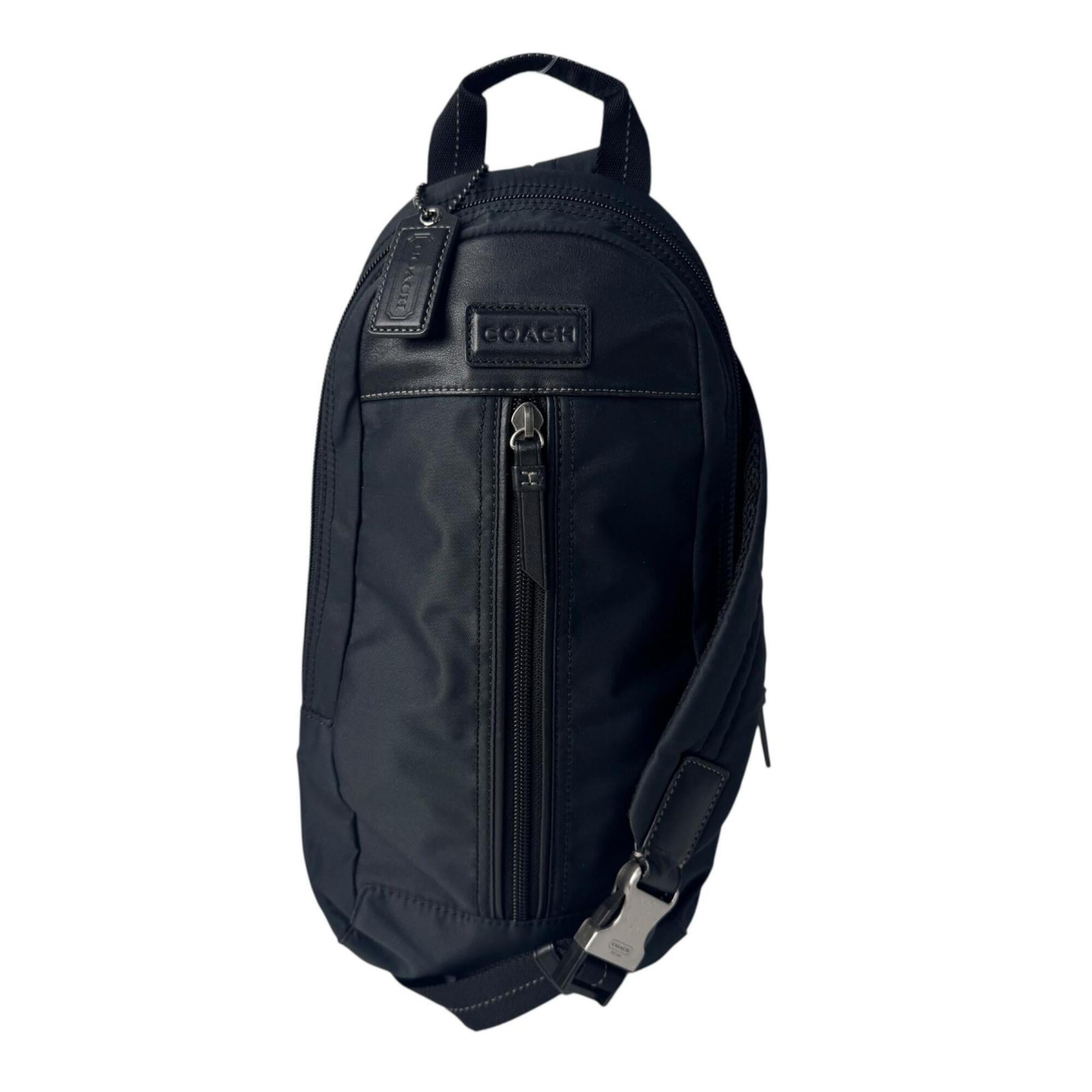 Coach Black Nylon Sling Bag (Pre-Owned)