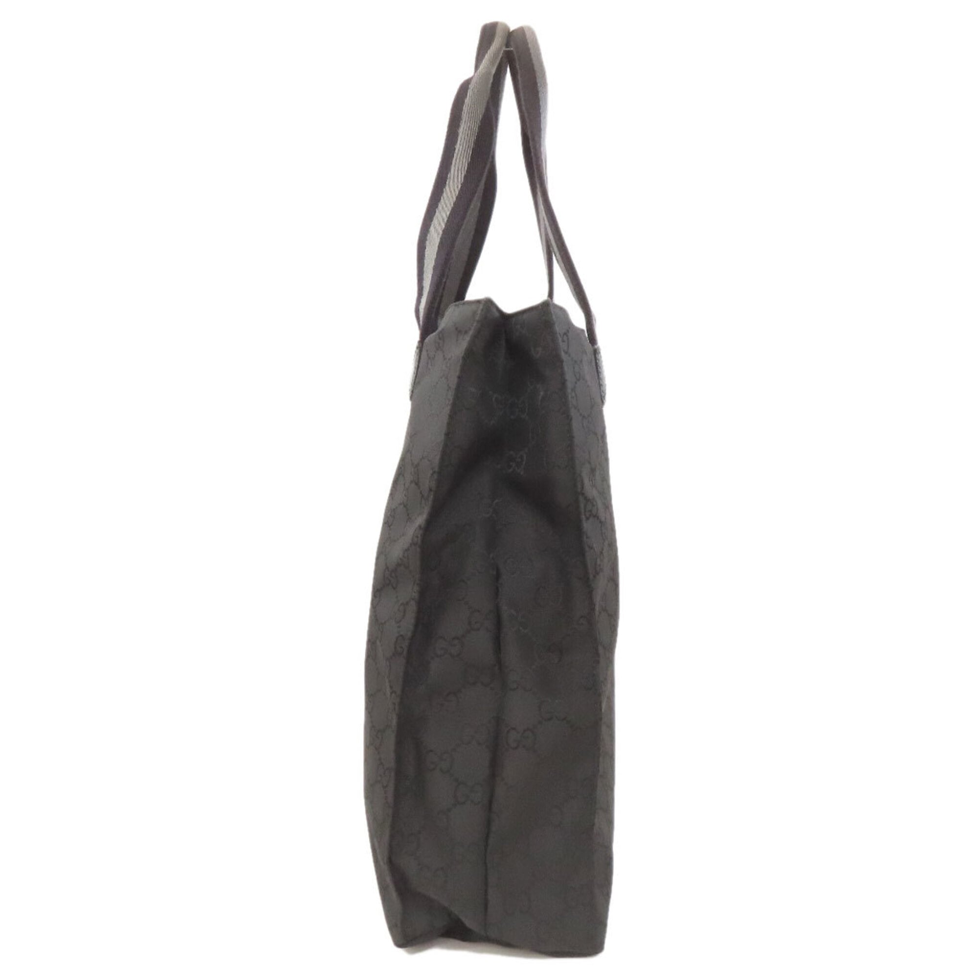 Gucci Black Nylon Canvas Tote Bag (Pre-Owned)