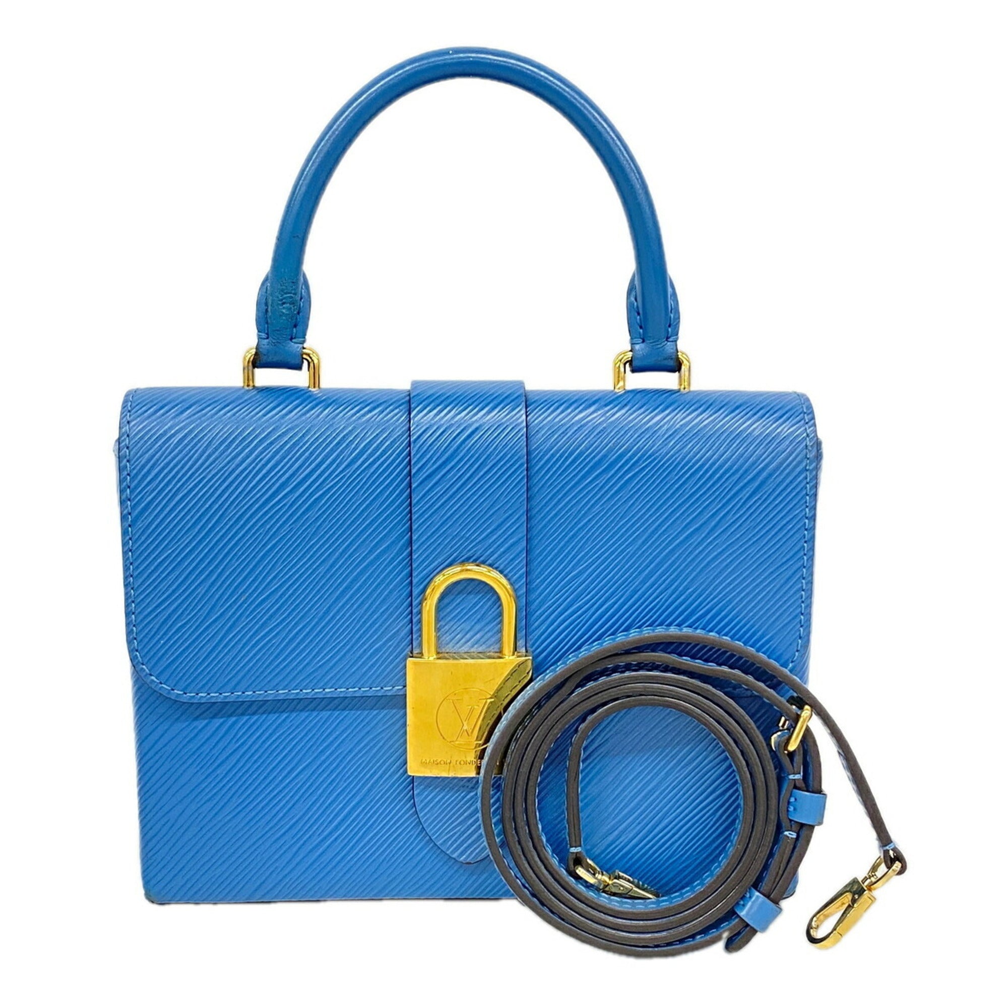 Louis Vuitton Blue Jean Handbag (Pre-Owned)