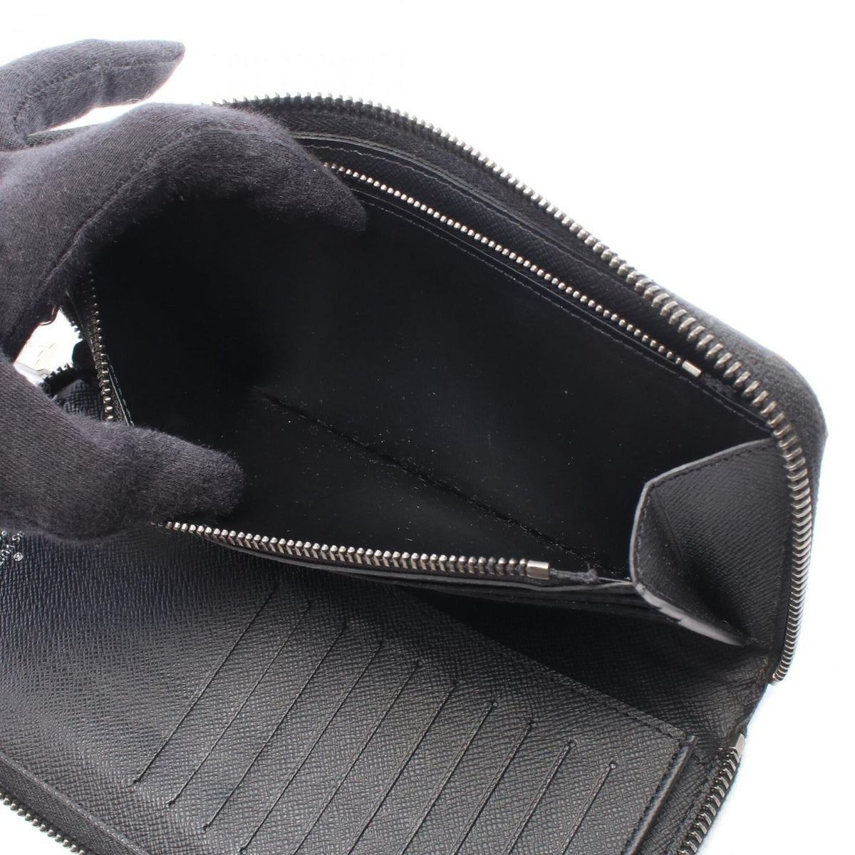 Louis Vuitton Black Cuir Ombre Leather Pvc Long Wallet (Bi-Fold) (Pre-Owned)